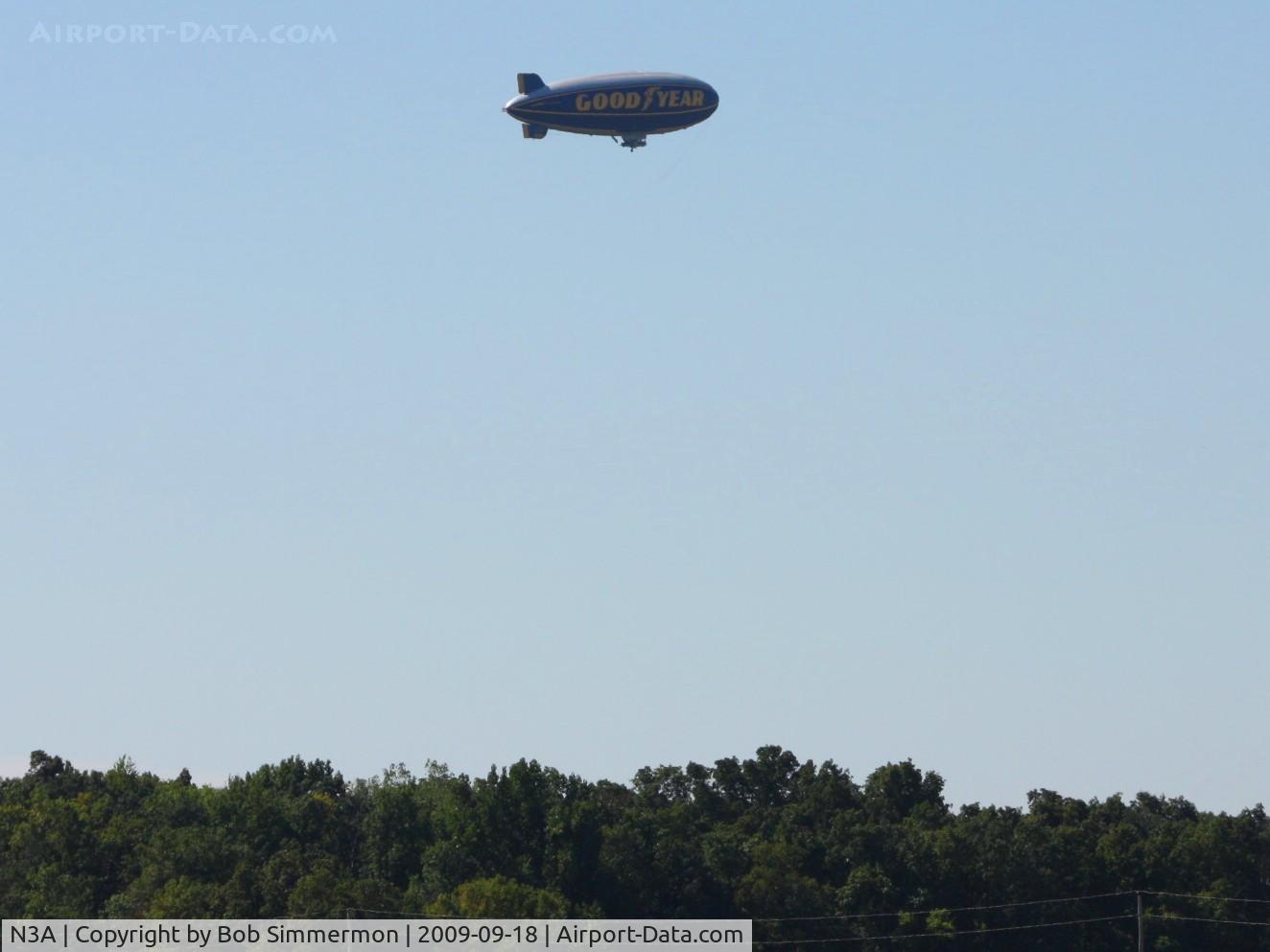 N3A, 1976 Goodyear GZ-20A C/N 4118, Heading west near La Rue, Ohio