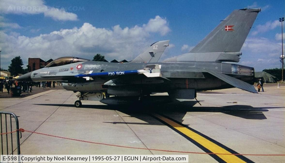 E-598, SABCA F-16AM Fighting Falcon C/N 6F-33, Royal Danish A.F.