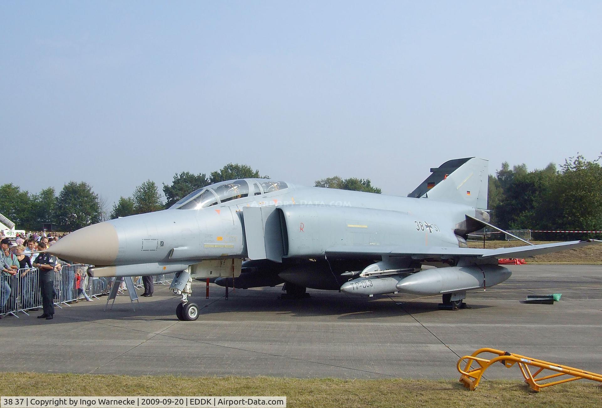 38 37, 1972 McDonnell Douglas F-4F Phantom II C/N 4716, McDonnell Douglas F-4F Phantom II of the Luftwaffe (German Air Force) at the DLR 2009 air and space day on the side of Cologne airport