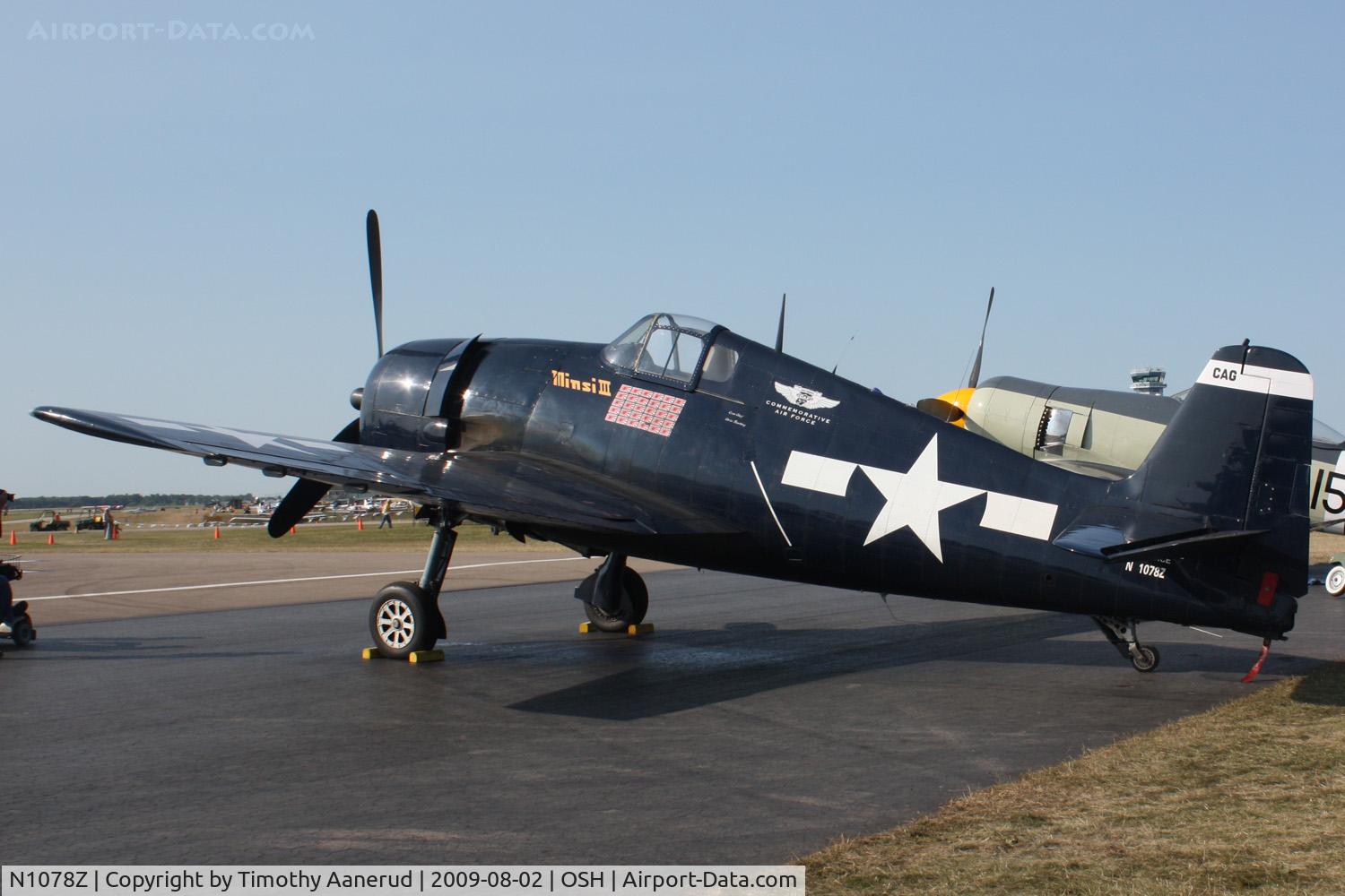N1078Z, 1963 Grumman F6F-5 Hellcat C/N 27354801-66, 1963 Grumman 5 F6F - 5, c/n: 27354801-66