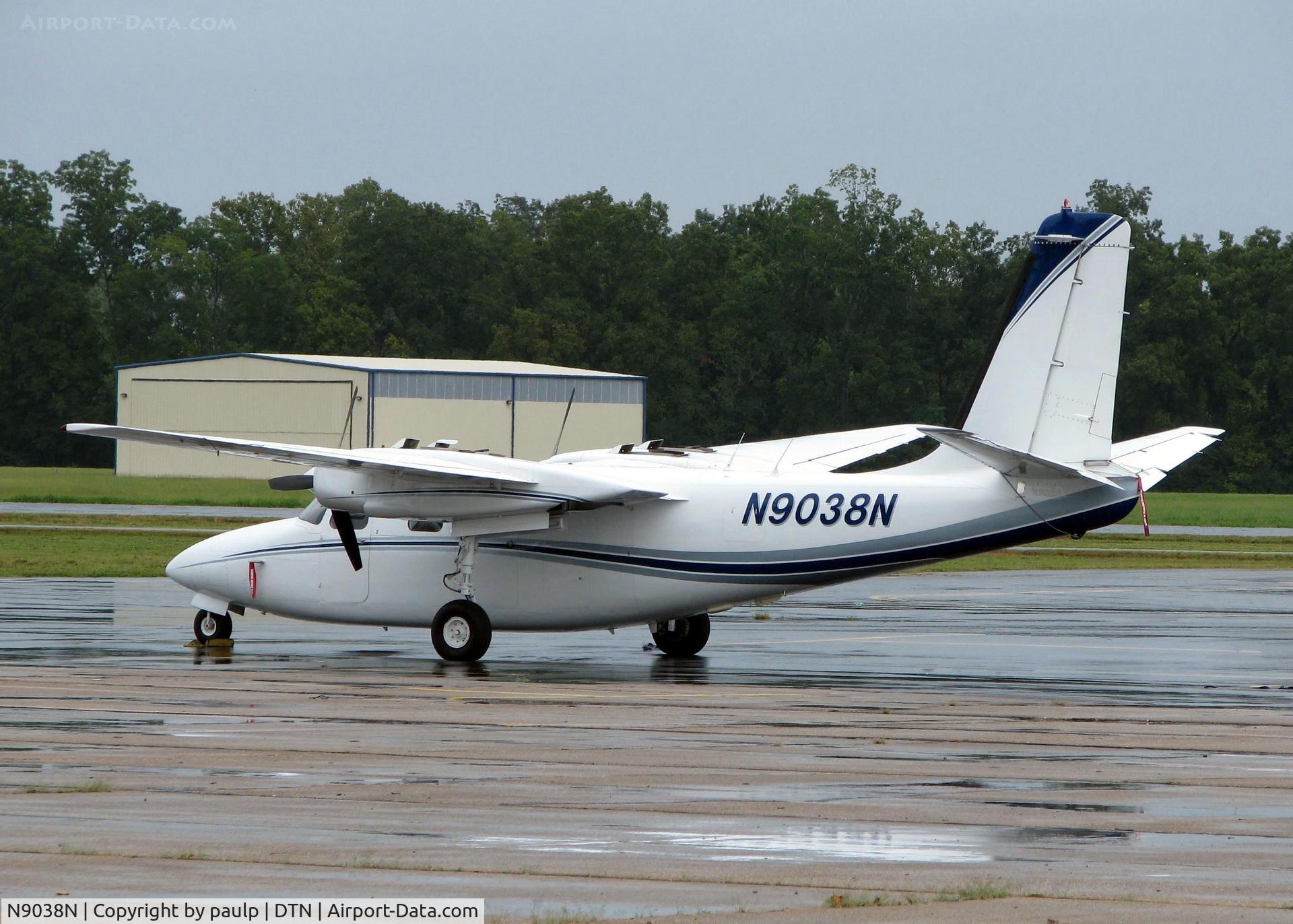 N9038N, 1969 Aero Commander 500 S C/N 3050, At Downtown Shreveport.