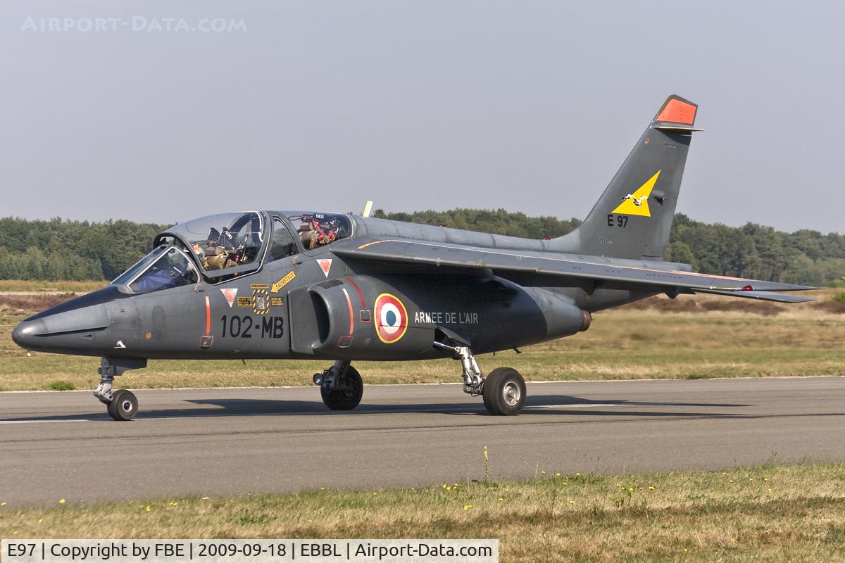 E97, Dassault-Dornier Alpha Jet E C/N E97, French Air Force Alpha Jet taxying to the active