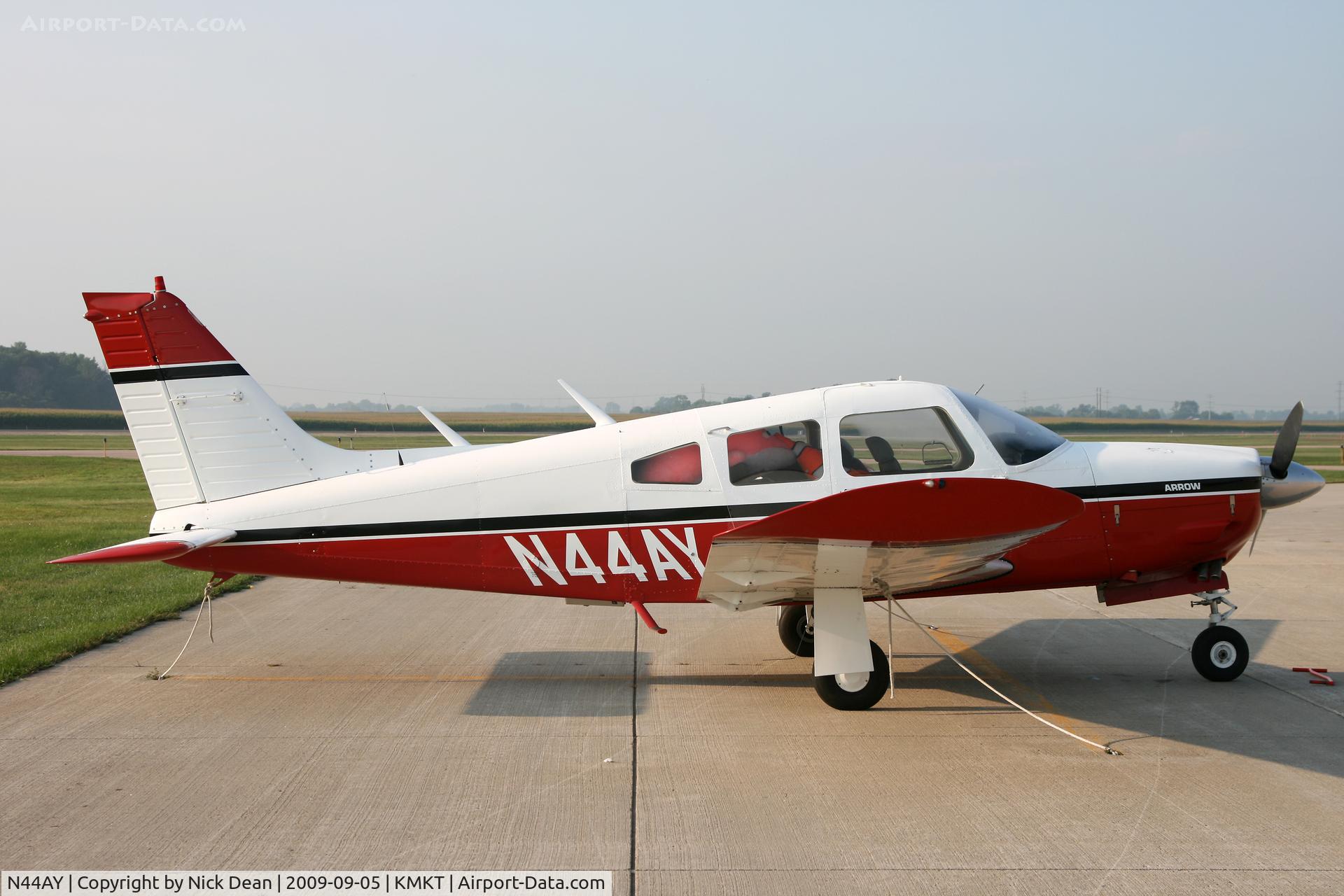 N44AY, 1974 Piper PA-28R-200 Cherokee Arrow C/N 28R-7535012, KMKT