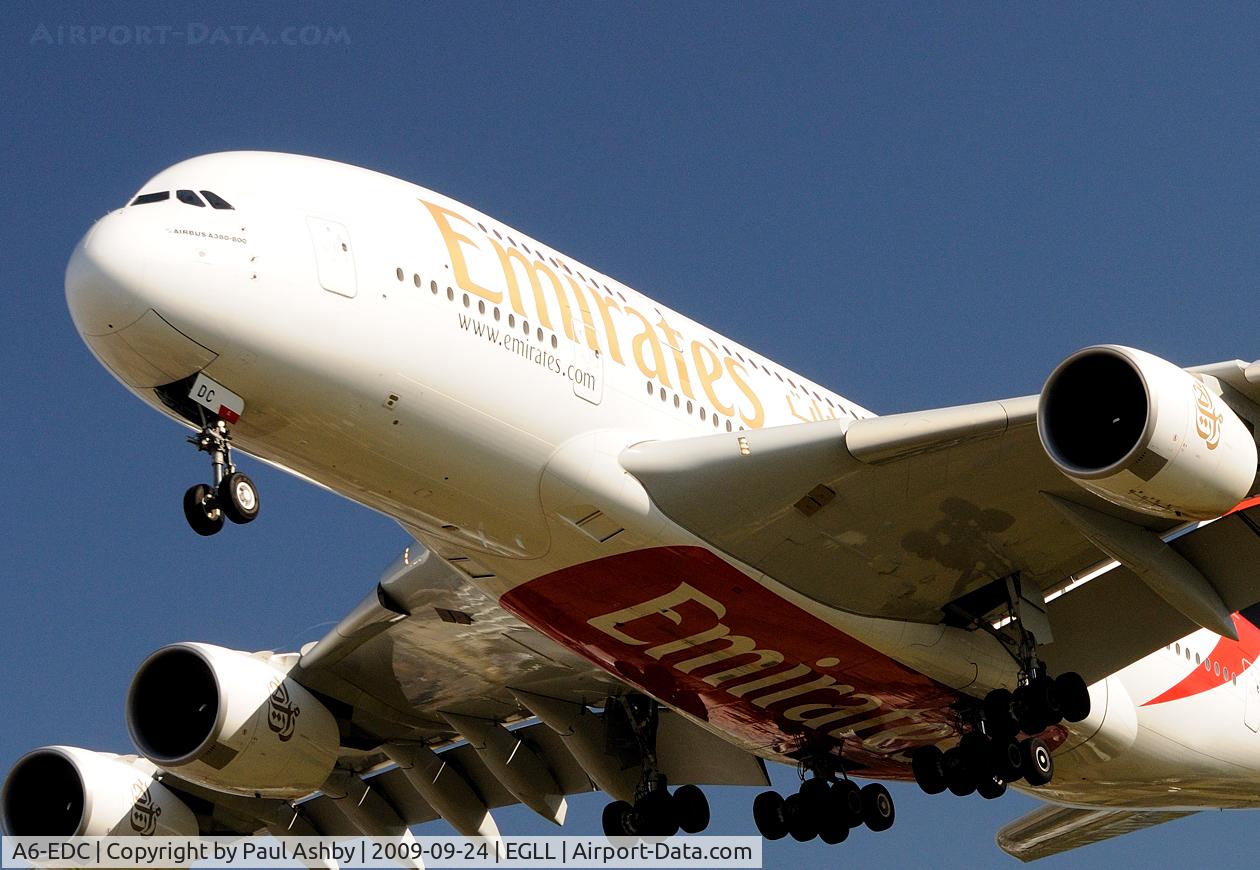 A6-EDC, 2008 Airbus A380-861 C/N 016, AIRBUS A380-800