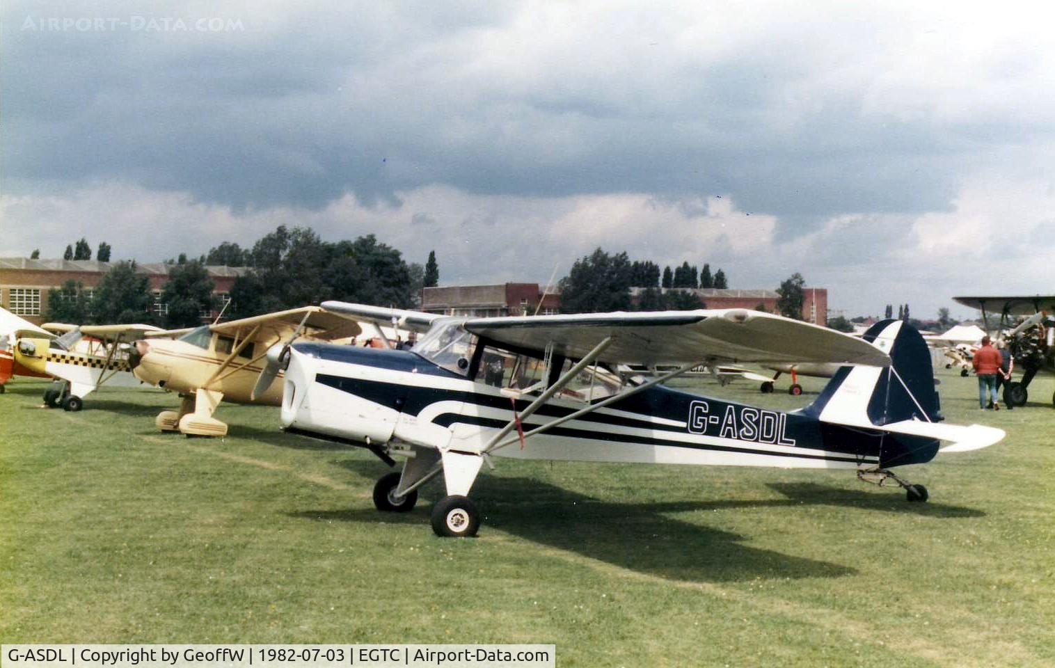 G-ASDL, 1962 Beagle A-61 Terrier 2 C/N B.703, 1982 PFA Rally