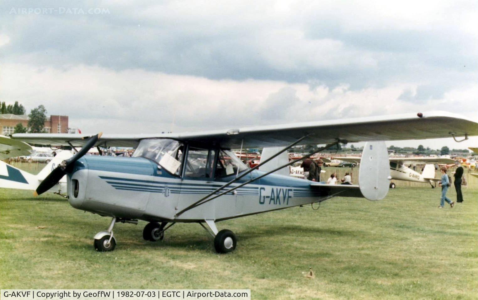 G-AKVF, 1948 Chrislea CH-3 Super Ace 2 C/N 114, 1982 PFA Rally