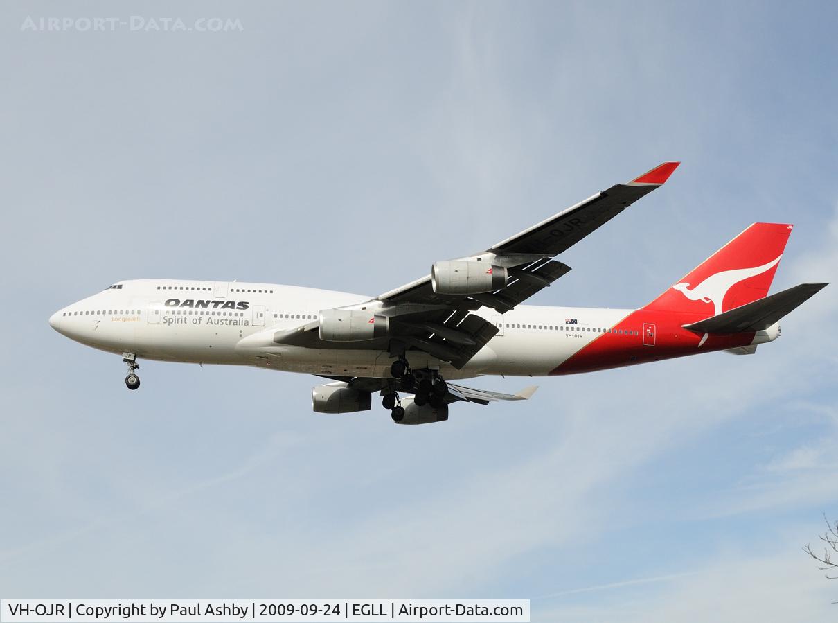 VH-OJR, 1992 Boeing 747-438 C/N 25547, Boeing 747-438