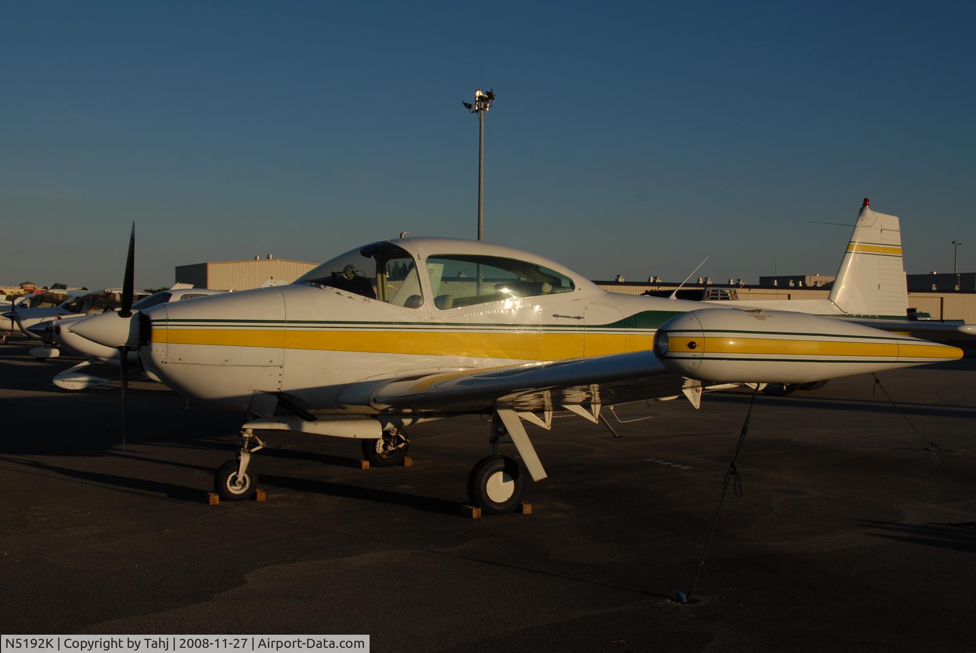 N5192K, 1950 Ryan Navion B C/N NAV-4-2092B, At Tamiami