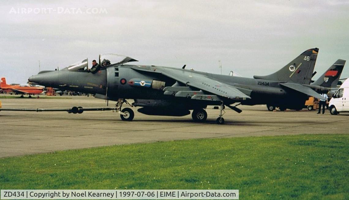 ZD434, 1989 British Aerospace Harrier GR.7 C/N P46, Bae Harrier GR.7 - Royal Air Force