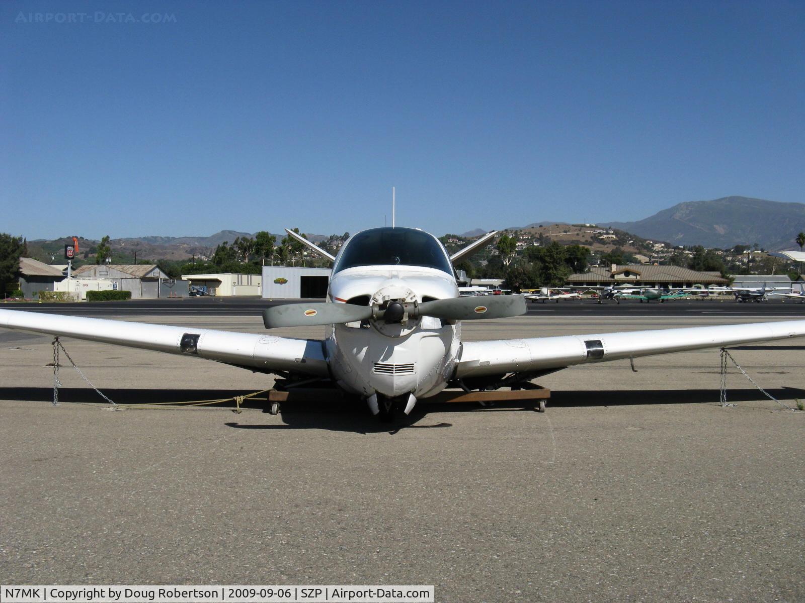 N7MK, 1951 Beech C35 Bonanza C/N D-3033, 1951 Beech C35 BONANZA, Continental E225 upgrade, 225 Hp for one minute @2,450 rpm, (c/n puts this as a 1952 build), prop bent back shows no power developed when landed gear not fully down