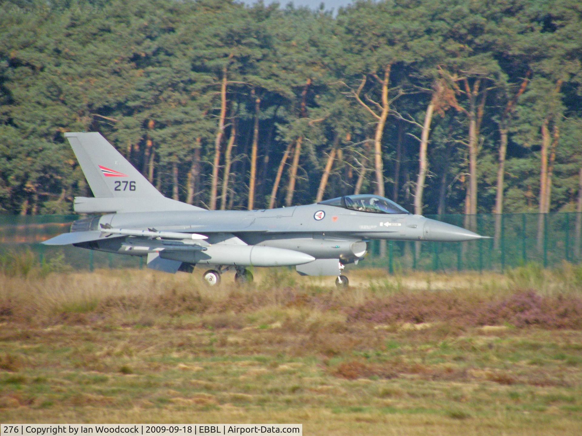 276, 1980 Fokker F-16AM Fighting Falcon C/N 6K-5, General Dynamics F-16A/Royal Norwegian Air Force/Kleine Brogel
