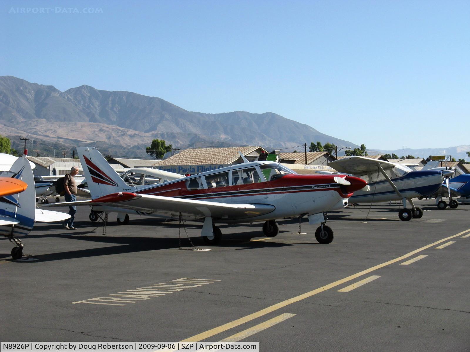 N8926P, Piper PA-24-260 Comanche C/N 24-4382, 1966 Piper PA-24-260B COMANCHE, Lycoming IO-540-D4A5 260 Hp, B model has six inch cabin extension, third windows