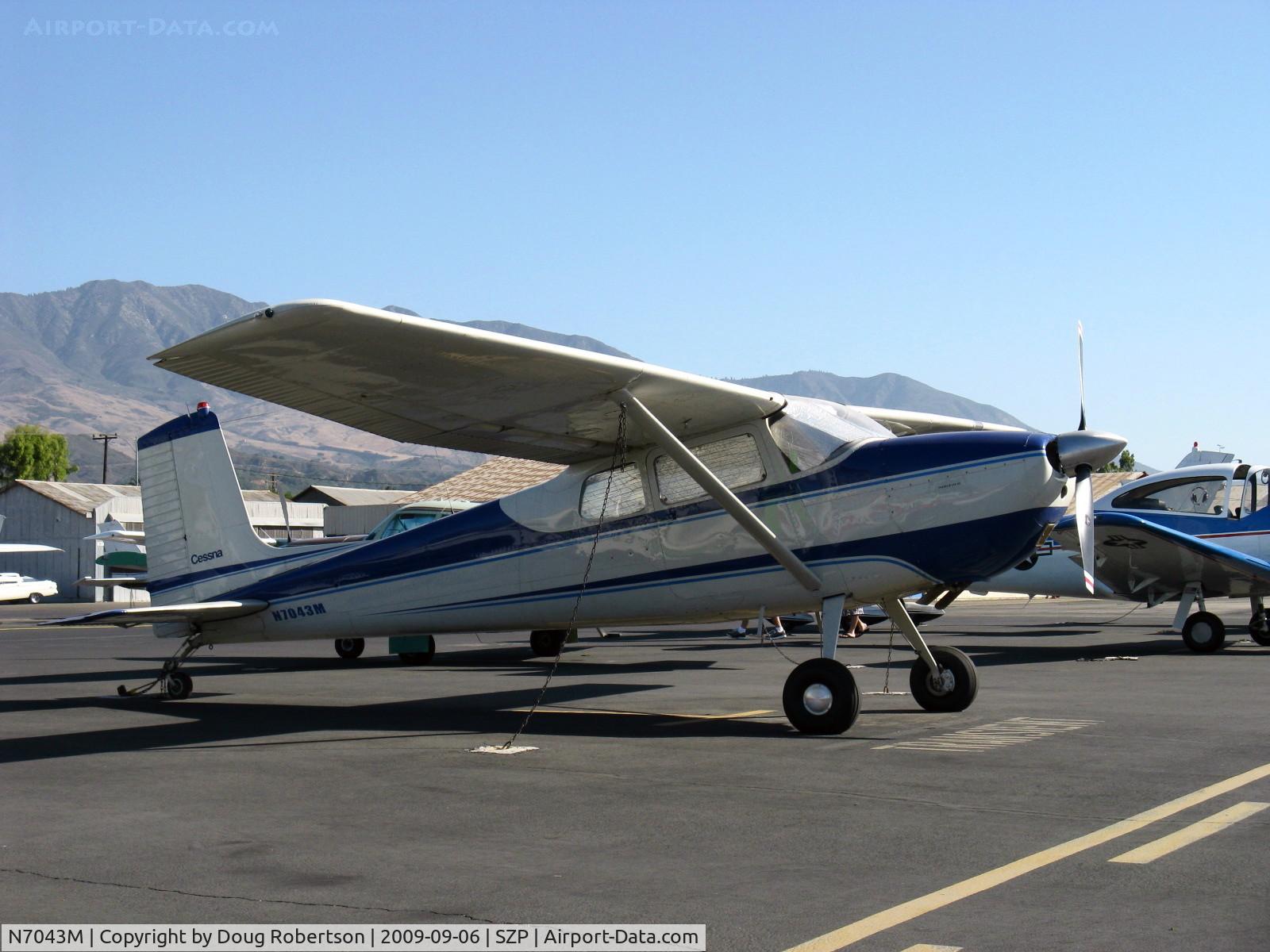 N7043M, 1958 Cessna 175 Skylark C/N 55343, 1958 Cessna 175 SKYLARK, Franklin 6A&6V335 220 Hp conversion from original geared Continental GO-300 175 Hp, taildragger conversion