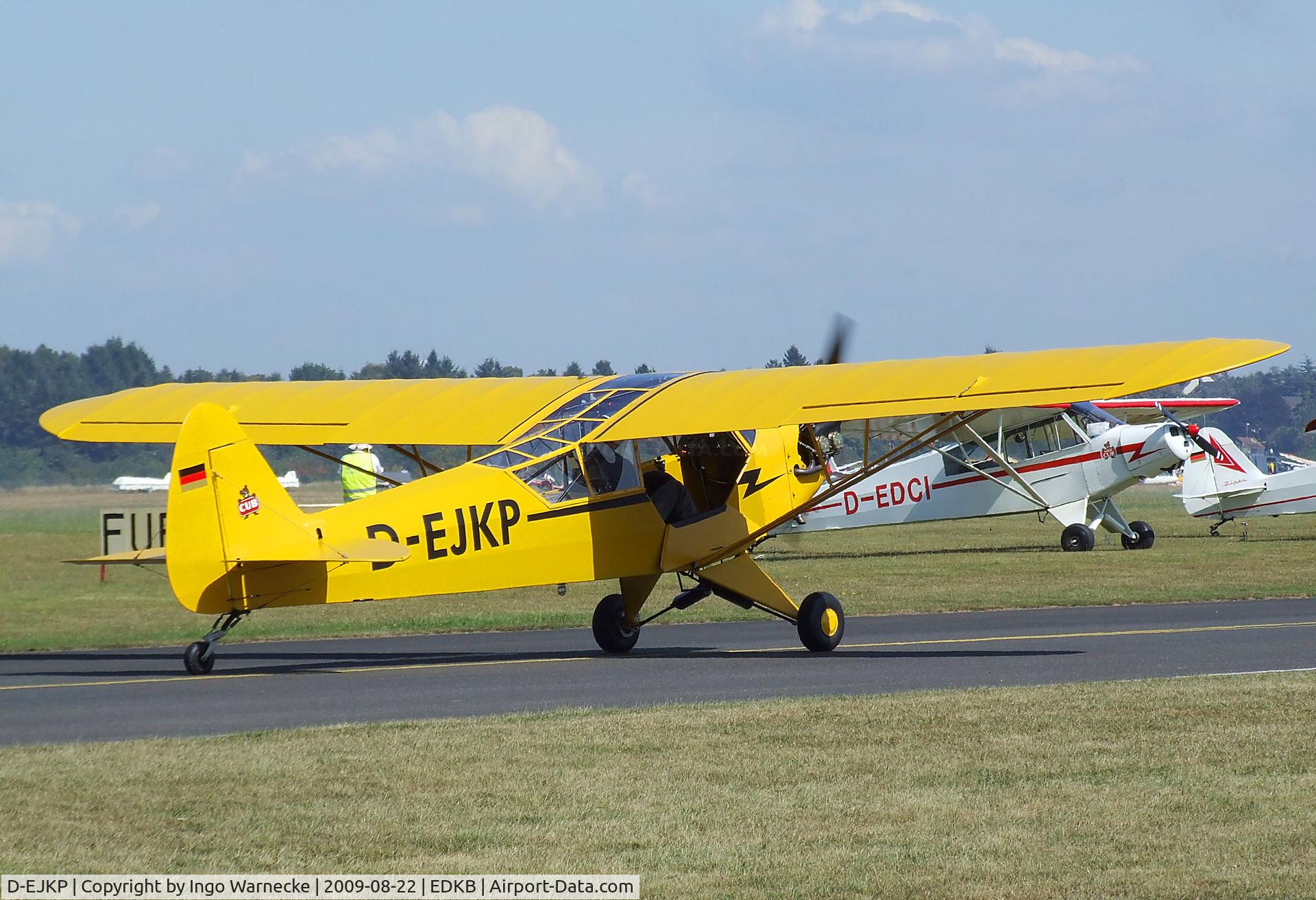 D-EJKP, 1944 Piper L-4J Grasshopper (J3C-65D) C/N 12437, Piper J3C-65 Cub at the Bonn-Hangelar centennial jubilee airshow