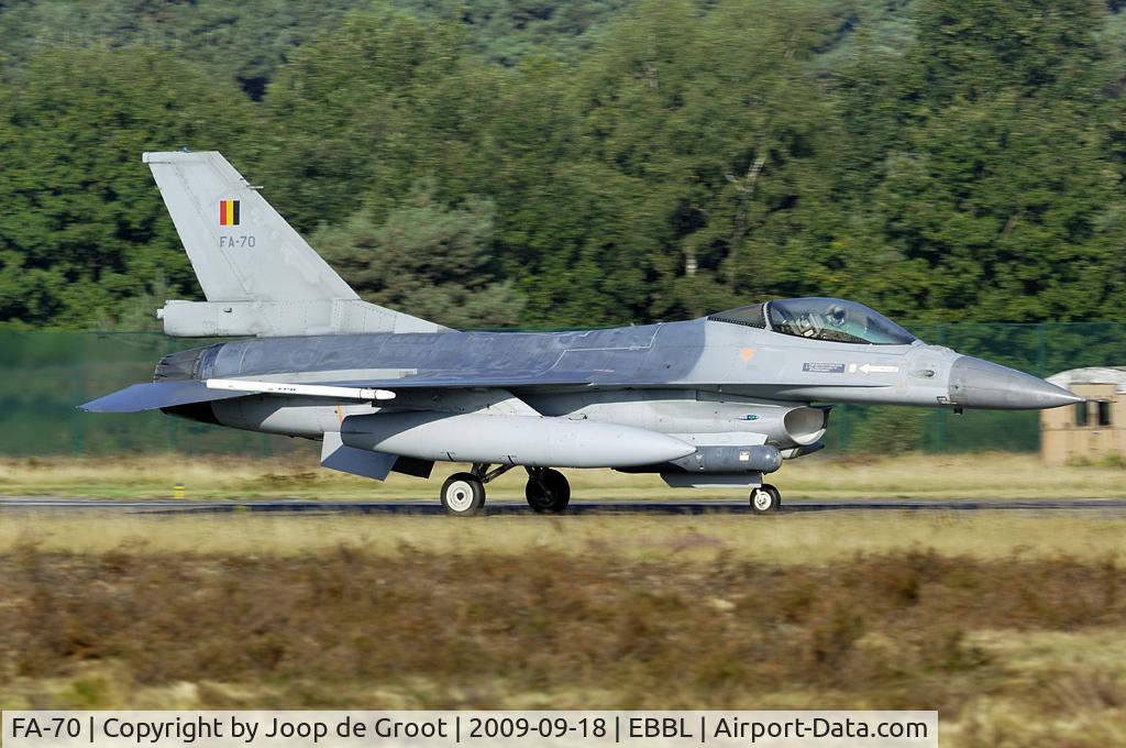 FA-70, SABCA F-16AM Fighting Falcon C/N 6H-70, Begian participation of the 2009 NATO Tiger Meet.