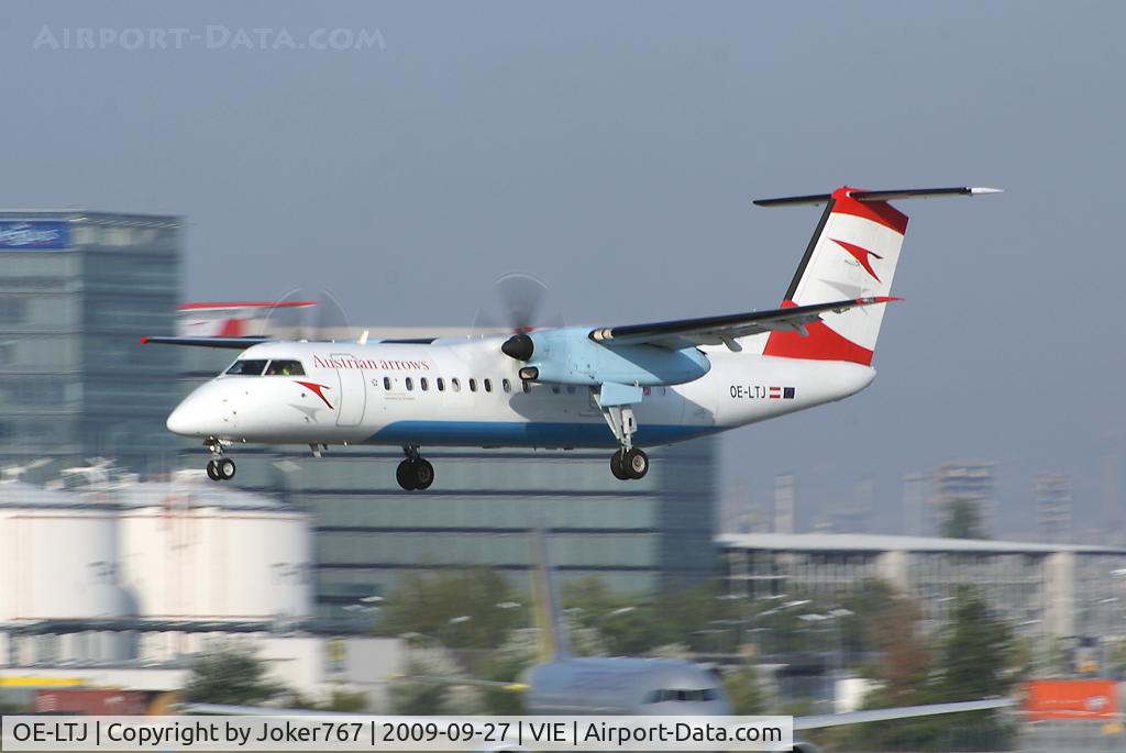 OE-LTJ, 1997 De Havilland Canada DHC-8-314Q Dash 8 C/N 481, Austrian arrows De Havilland Canada DHC-8-314Q