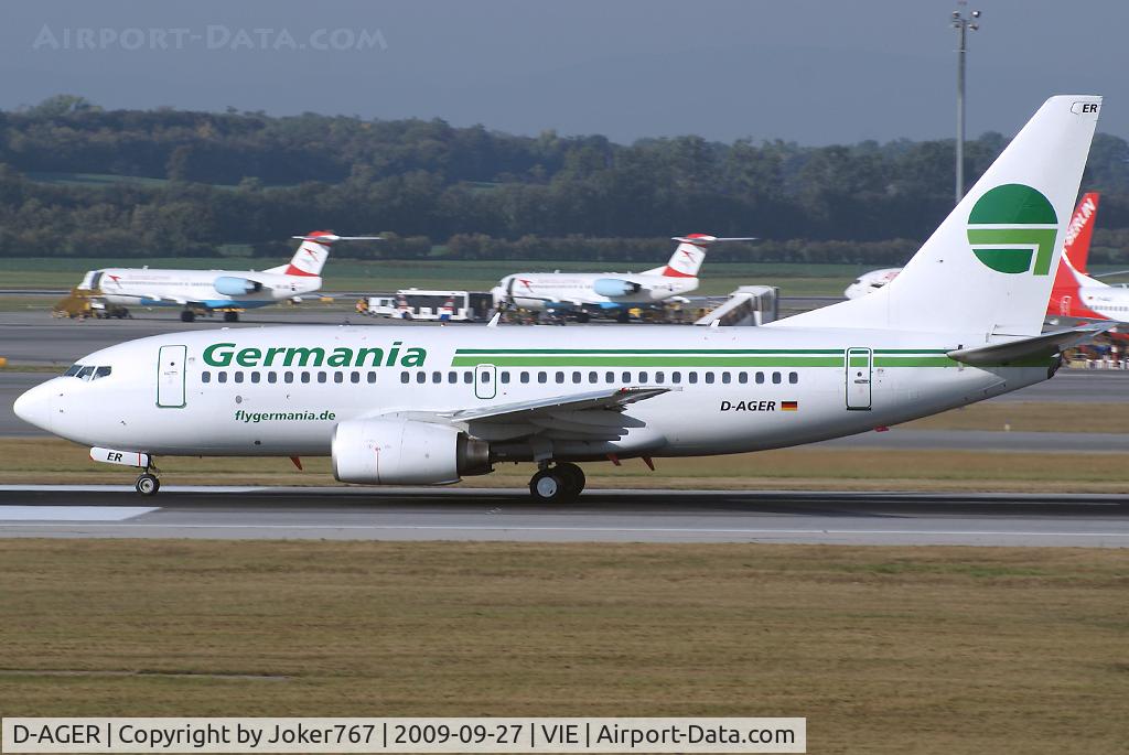 D-AGER, 1998 Boeing 737-75B C/N 28107, Germania Boeing 737-75B