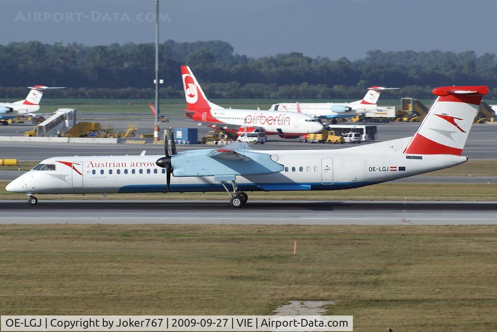 OE-LGJ, 2005 De Havilland Canada DHC-8-402Q Dash 8 C/N 4104, Austrian arrows De Havilland Canada DHC-8-401