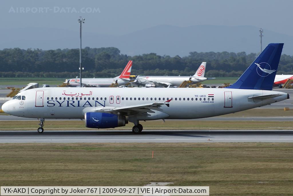 YK-AKD, 1999 Airbus A320-232 C/N 1076, Syrian Air Airbus A320-232