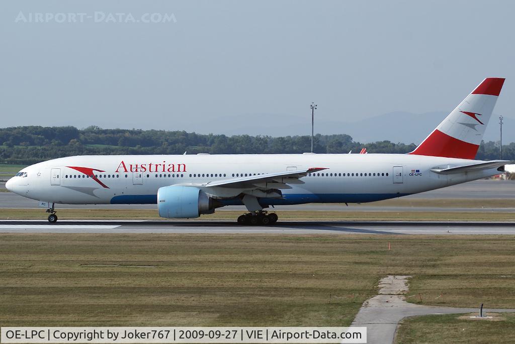 OE-LPC, 2002 Boeing 777-2Z9/ER C/N 29313, Austrian Airlines Boeing 777-2Z9(ER)