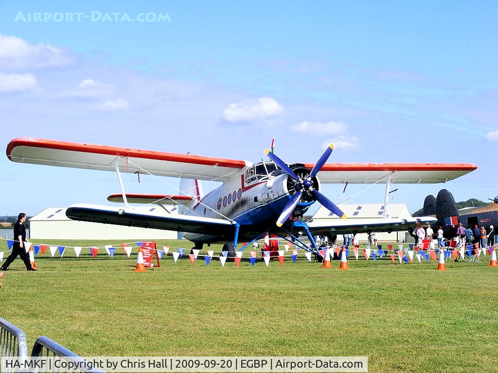 HA-MKF, 1985 Antonov An-2TP C/N 1G233-43, Displaying at the Kemble Battle of Britain weekend