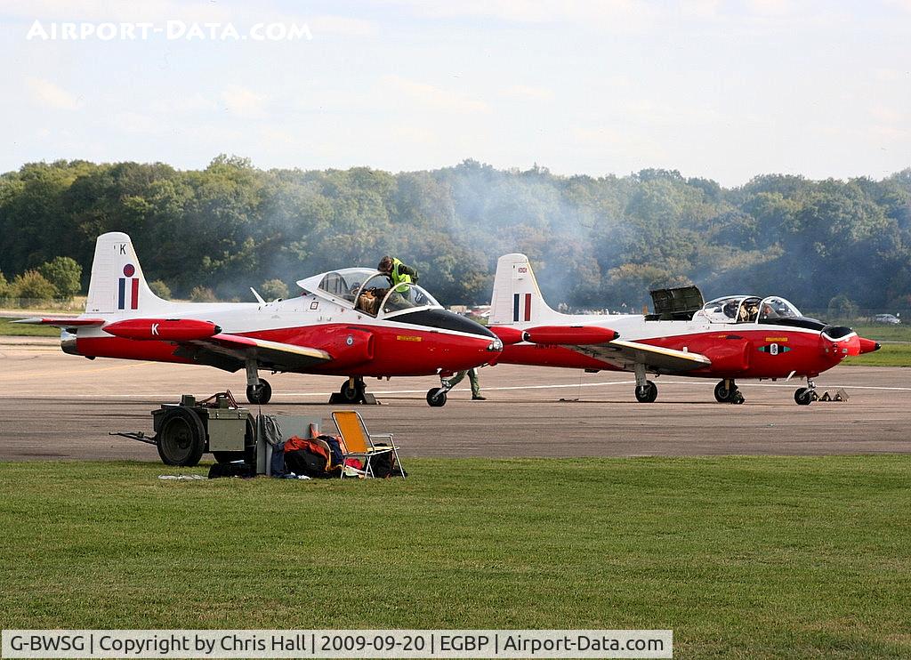 G-BWSG, 1970 BAC 84 Jet Provost T.5 C/N EEP/JP/988, with G-BVEZ