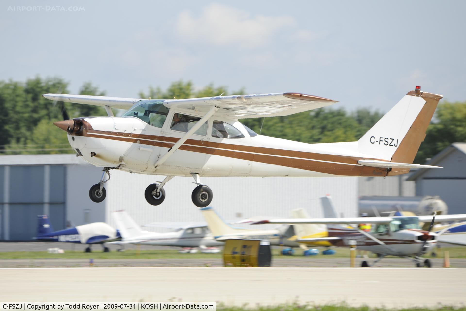 C-FSZJ, 1965 Cessna 172G C/N 17253875, Departing OSH on 27