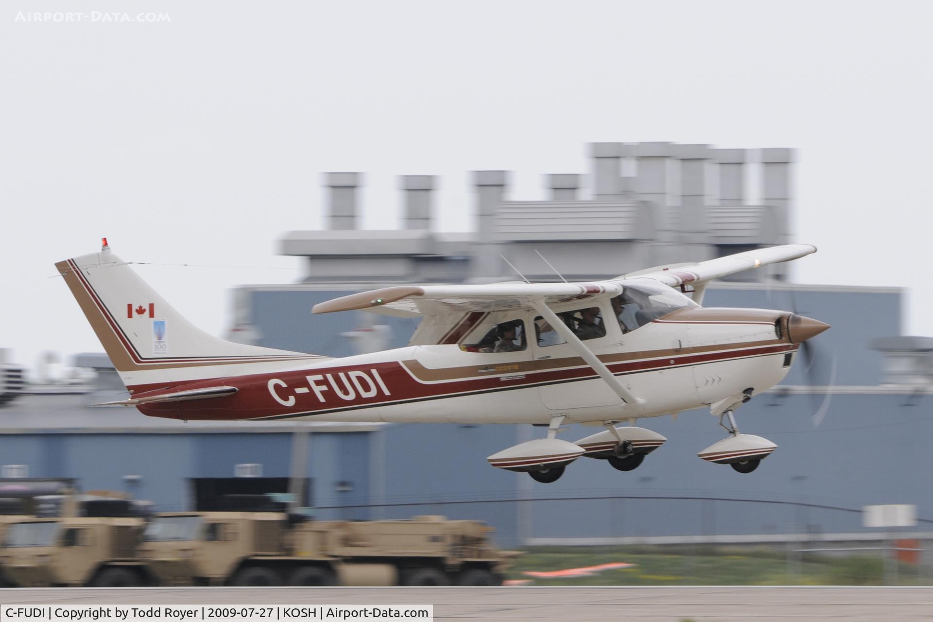 C-FUDI, 1966 Cessna 182J Skylane C/N 18256845, Landing 18 at OSH