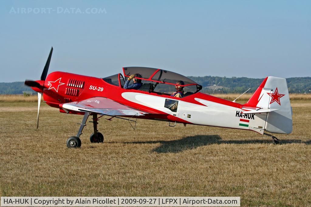 HA-HUK, Sukhoi Su-29 C/N 76-03, waiting clearance to fly