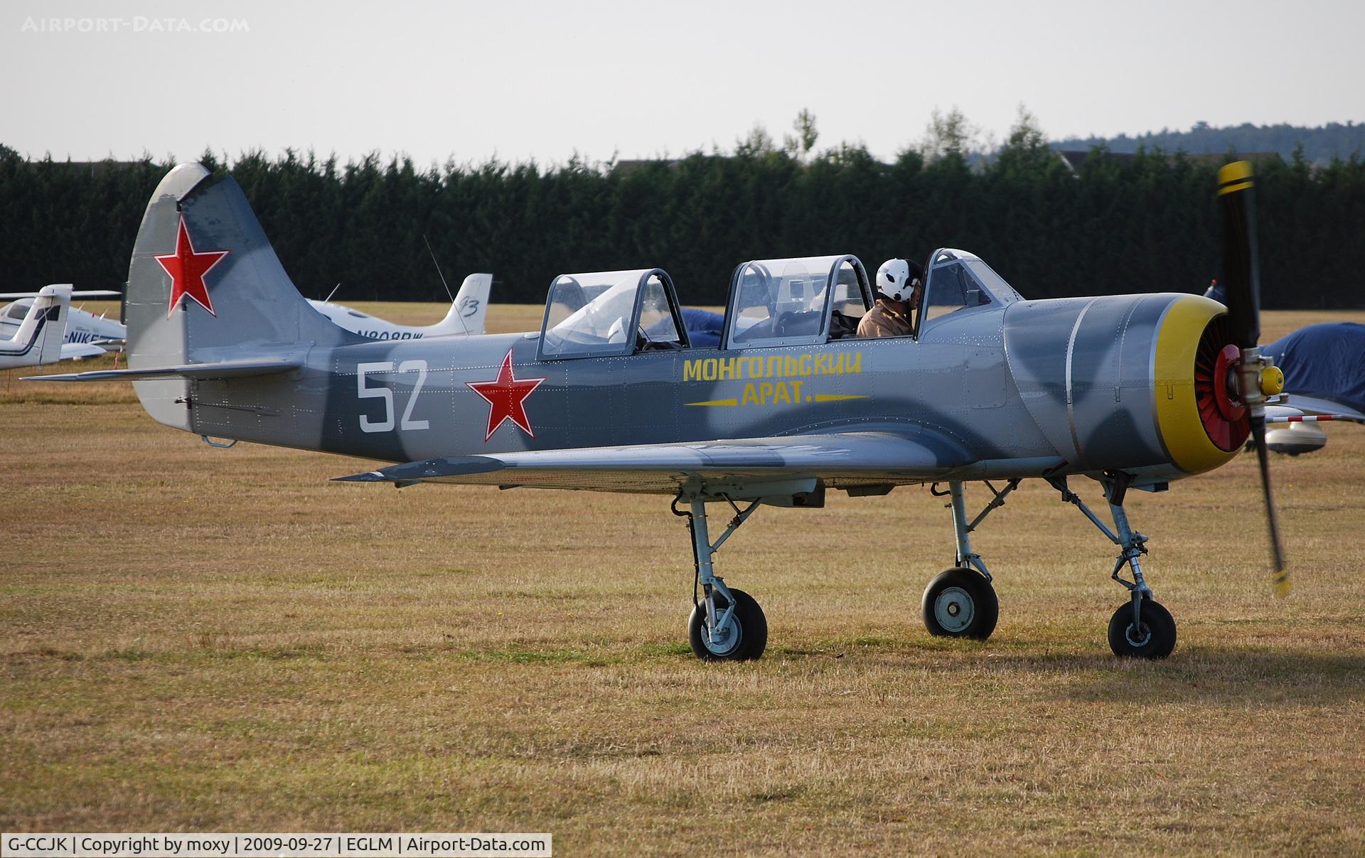 G-CCJK, 1996 Yakovlev (Aerostar) Yak-52 C/N 9612001, YAK-52 at White Waltham