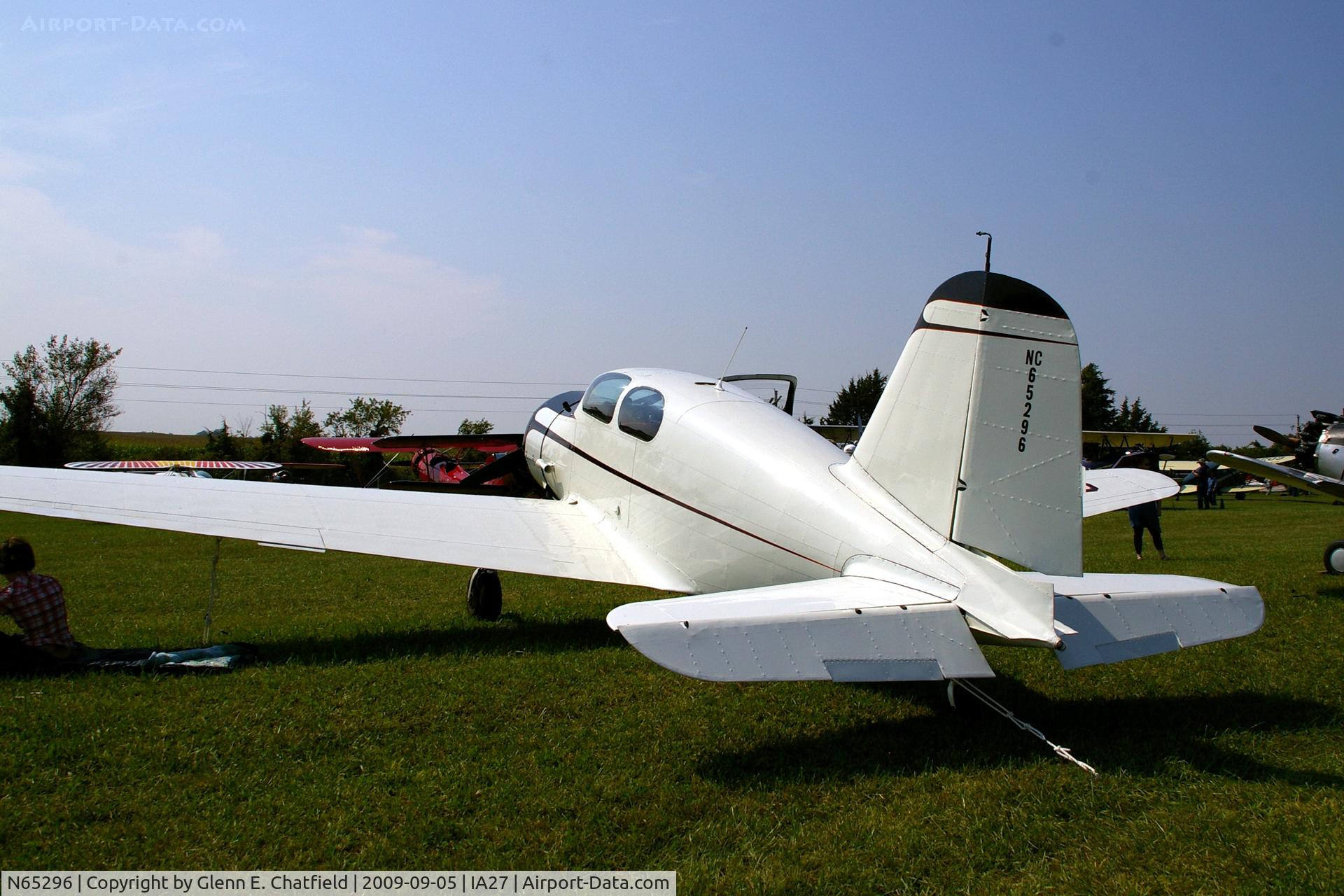 N65296, 1940 Harlow PJC-2 C/N 7, At the Antique Airplane Association Fly In.