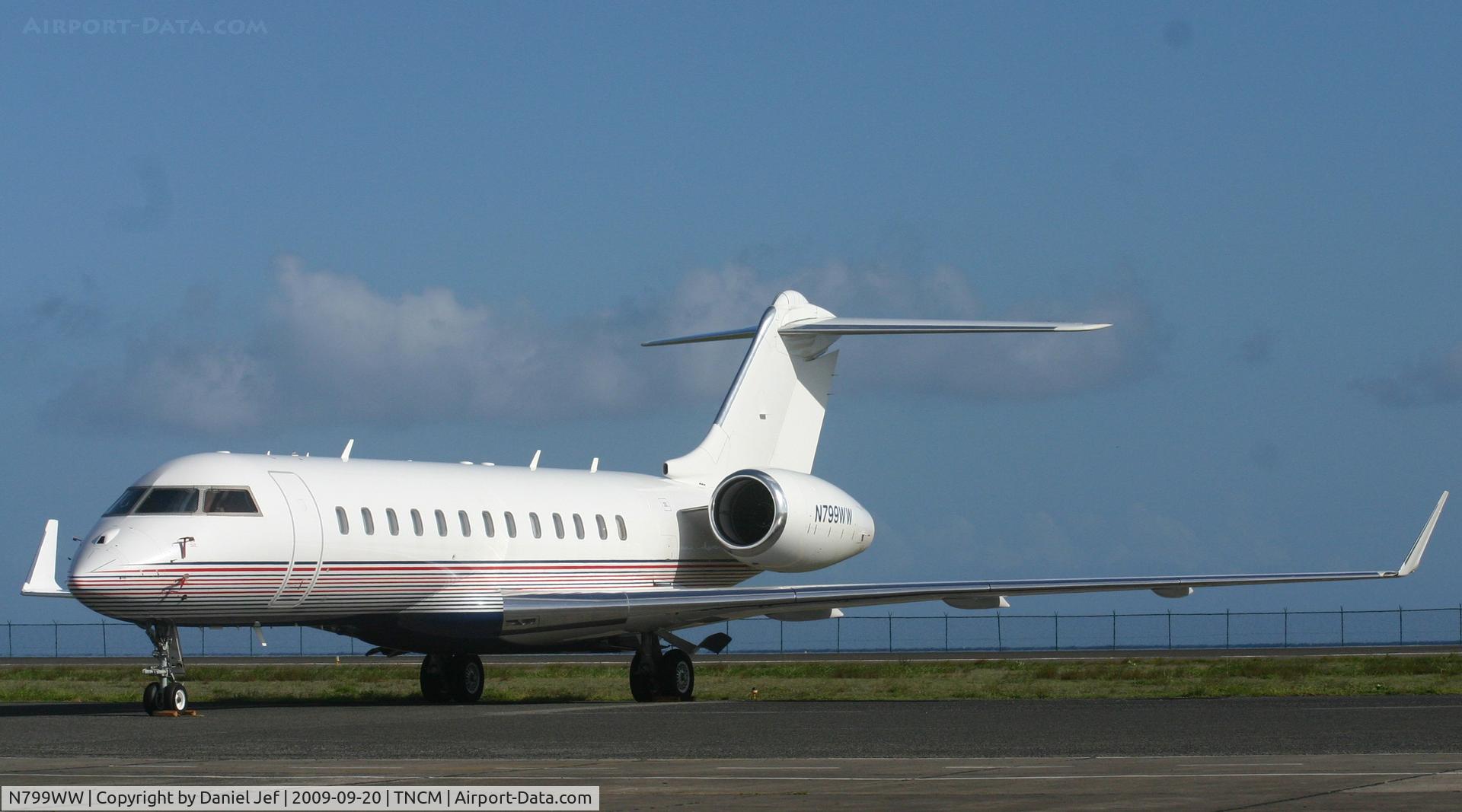 N799WW, 2001 Bombardier BD-700-1A10 Global Express C/N 9092, Park at the private ramp taking some afenoon sunshine. some thing nice to see this time of the year!!!