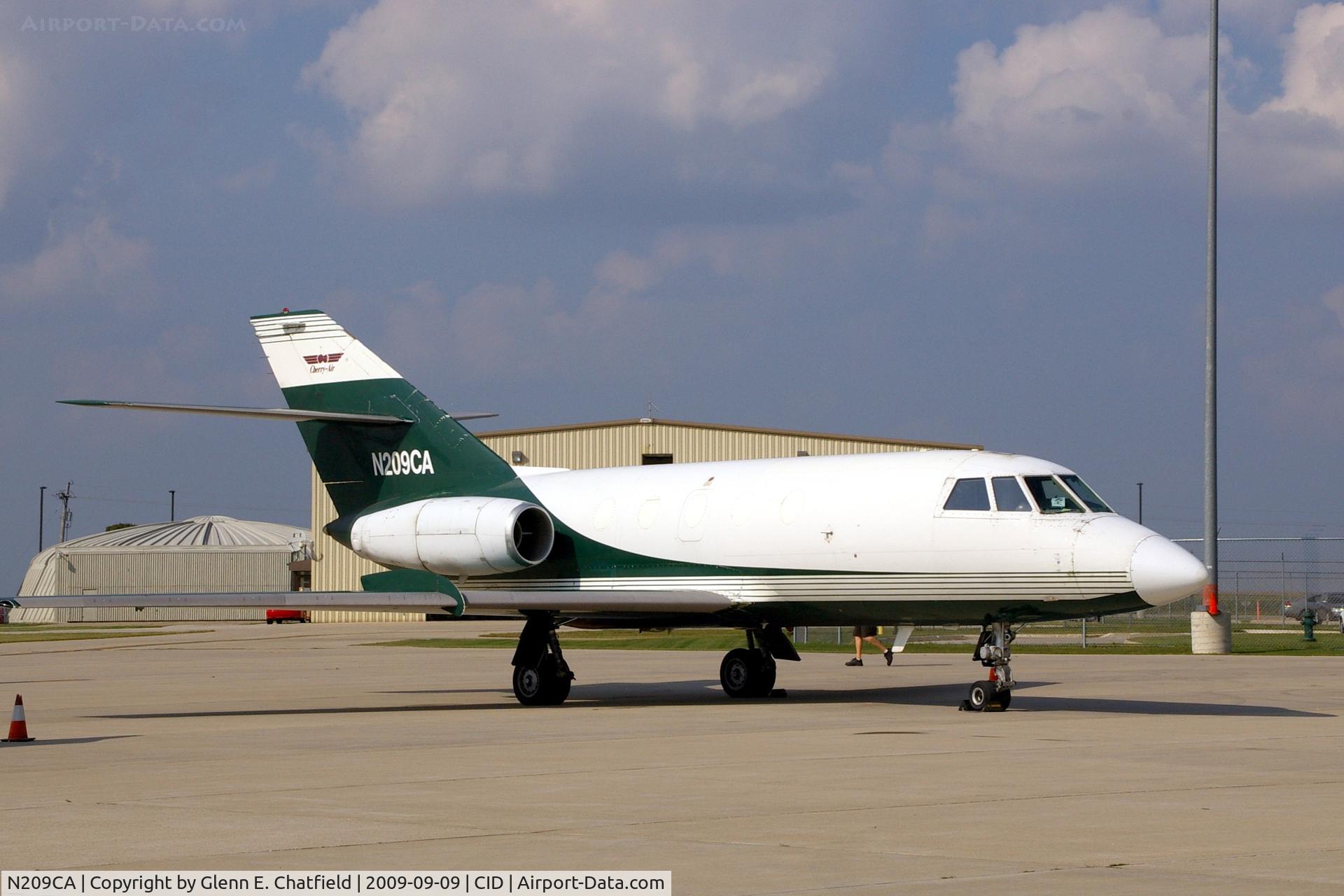 N209CA, 1966 Dassault Falcon (Mystere) 20C C/N 71, In front of Landmark FBO