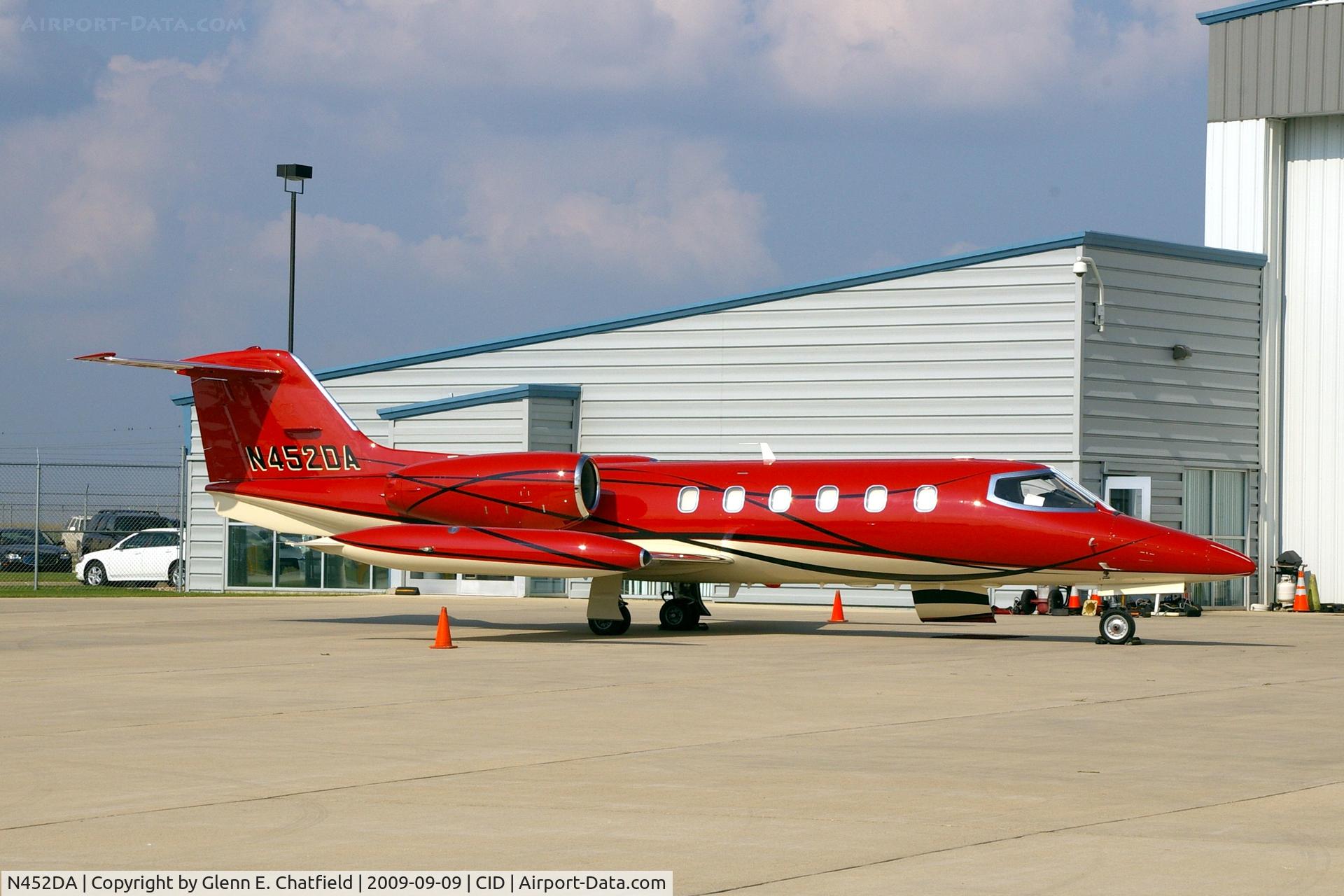 N452DA, 1981 Gates Learjet Corp. 35A C/N 35A-452, In front of Landmark FBO