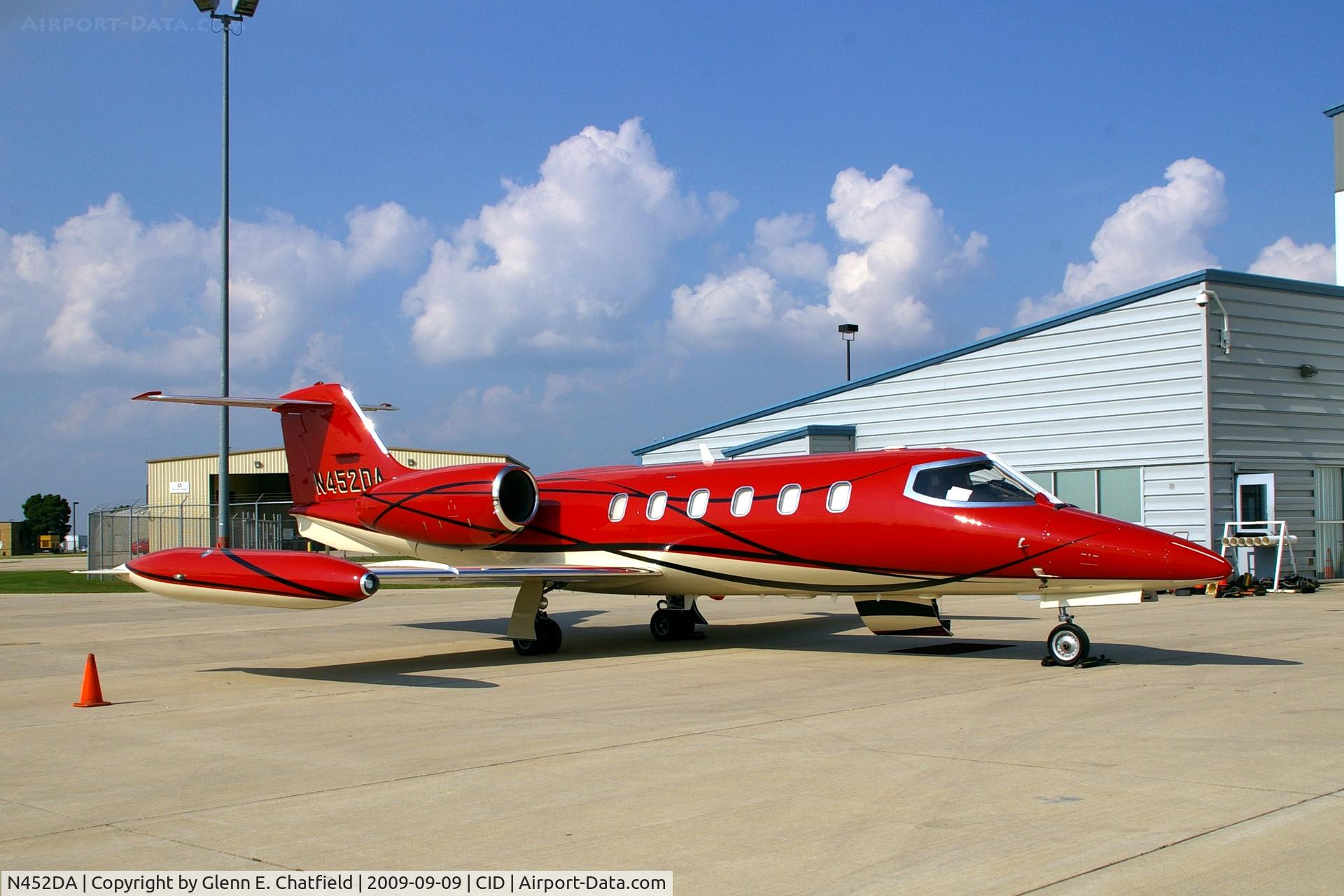 N452DA, 1981 Gates Learjet Corp. 35A C/N 35A-452, In front of Landmark FBO