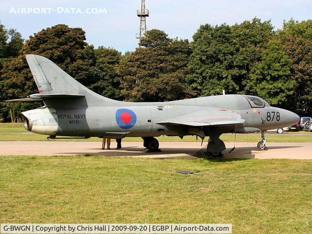 G-BWGN, 1955 Hawker Hunter T.8C C/N 41H-670689, On display at the Kemble Battle of Britain weekend