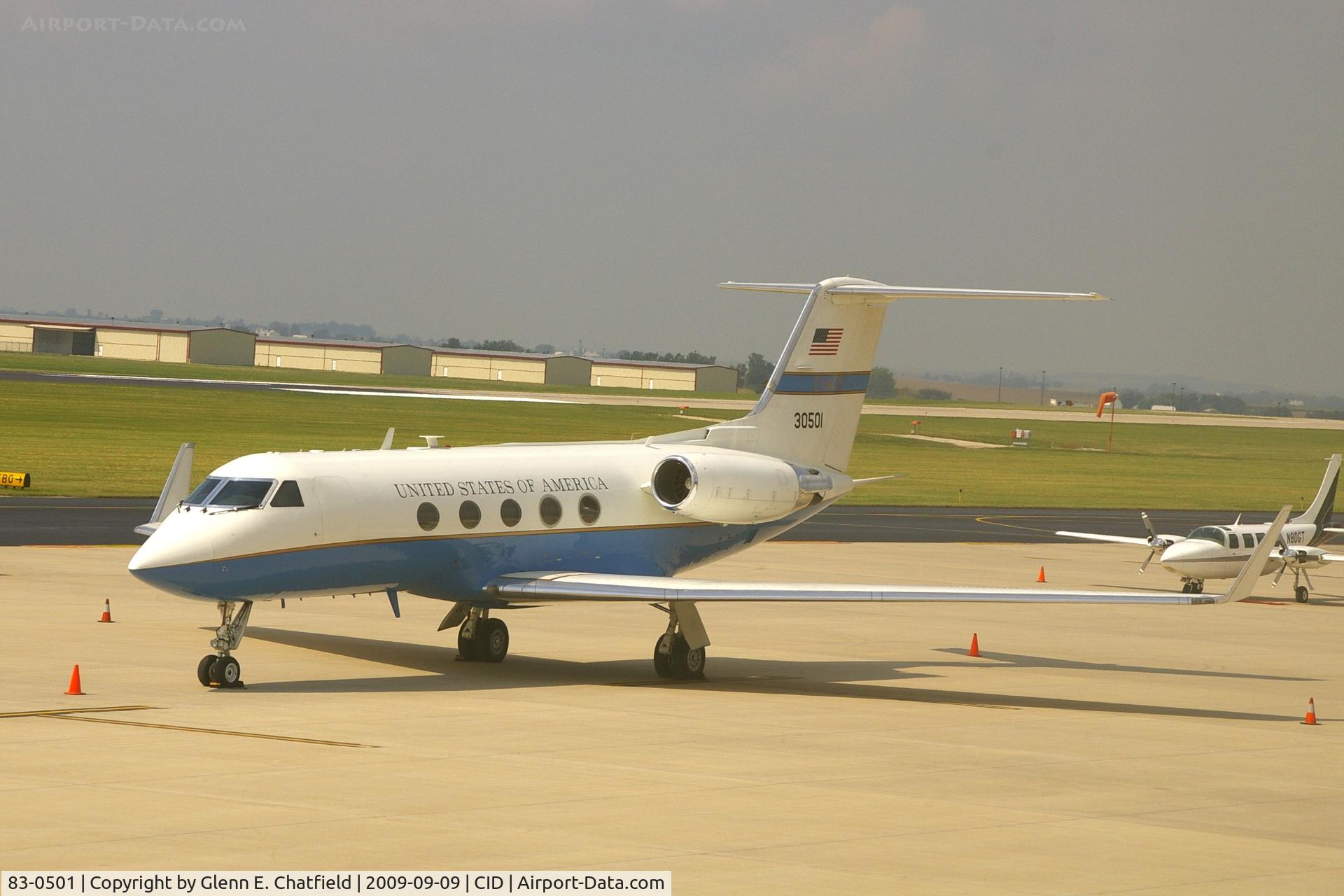 83-0501, 1983 Grumman C-20A Gulfstream III C/N 383, In front of Landmark FBO