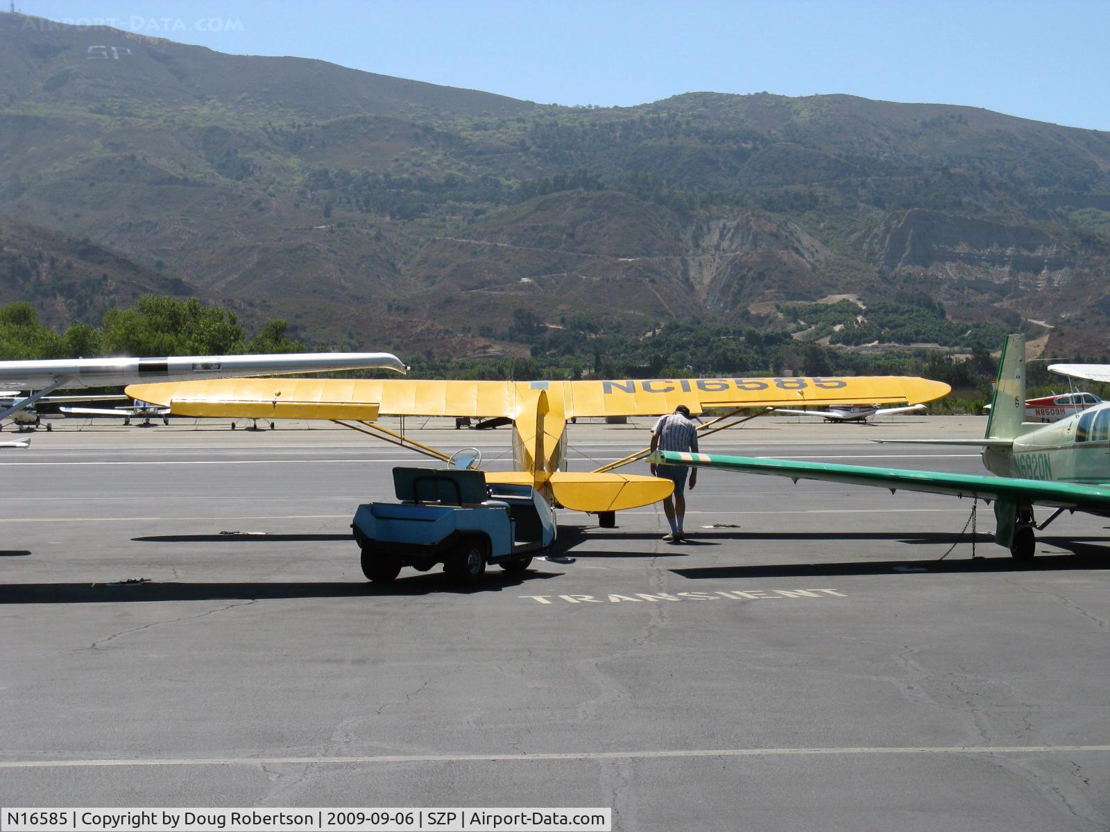 N16585, 1946 Piper J-3C-65 Cub C/N RH 17868, 1946 Piper Hoesch J3C-65 CUB, Continental C85 85 Hp upgrade, Experimental class