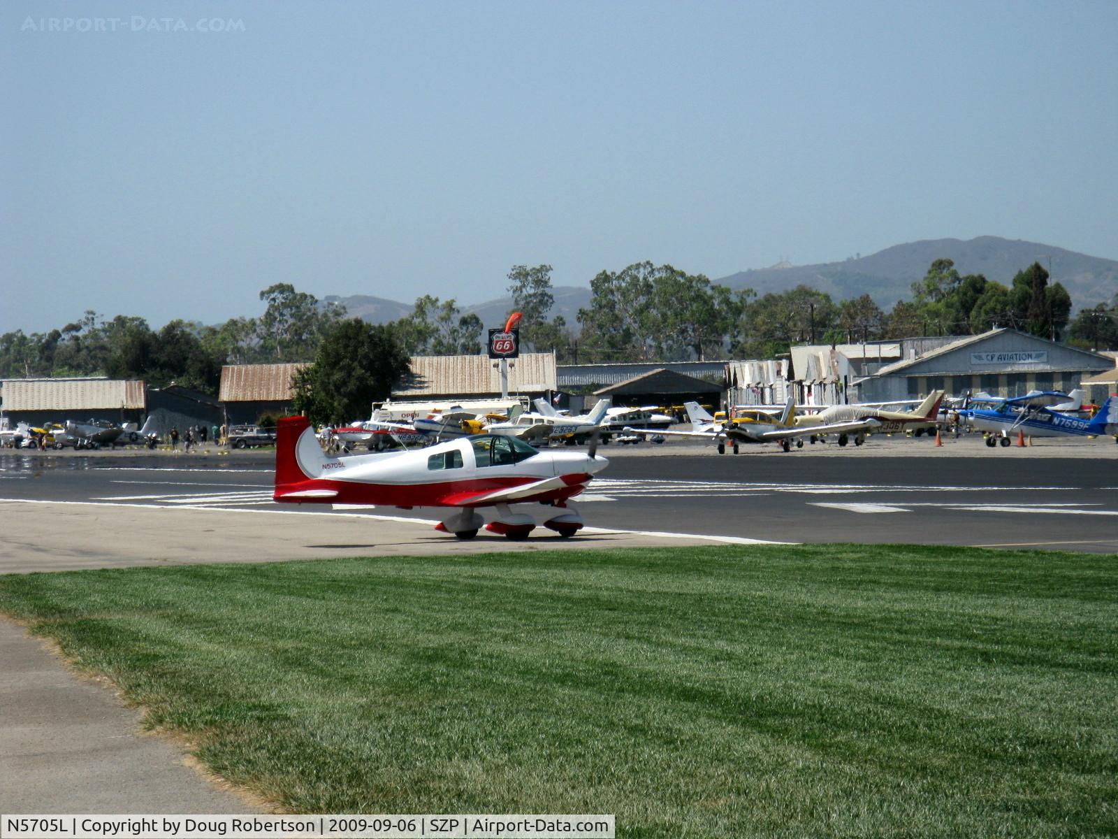 N5705L, 1969 American AA-1 Yankee C/N AA1-0105, 1969 American Aviation AA-1 YANKEE, Lycoming O-235 108 Hp, taxi