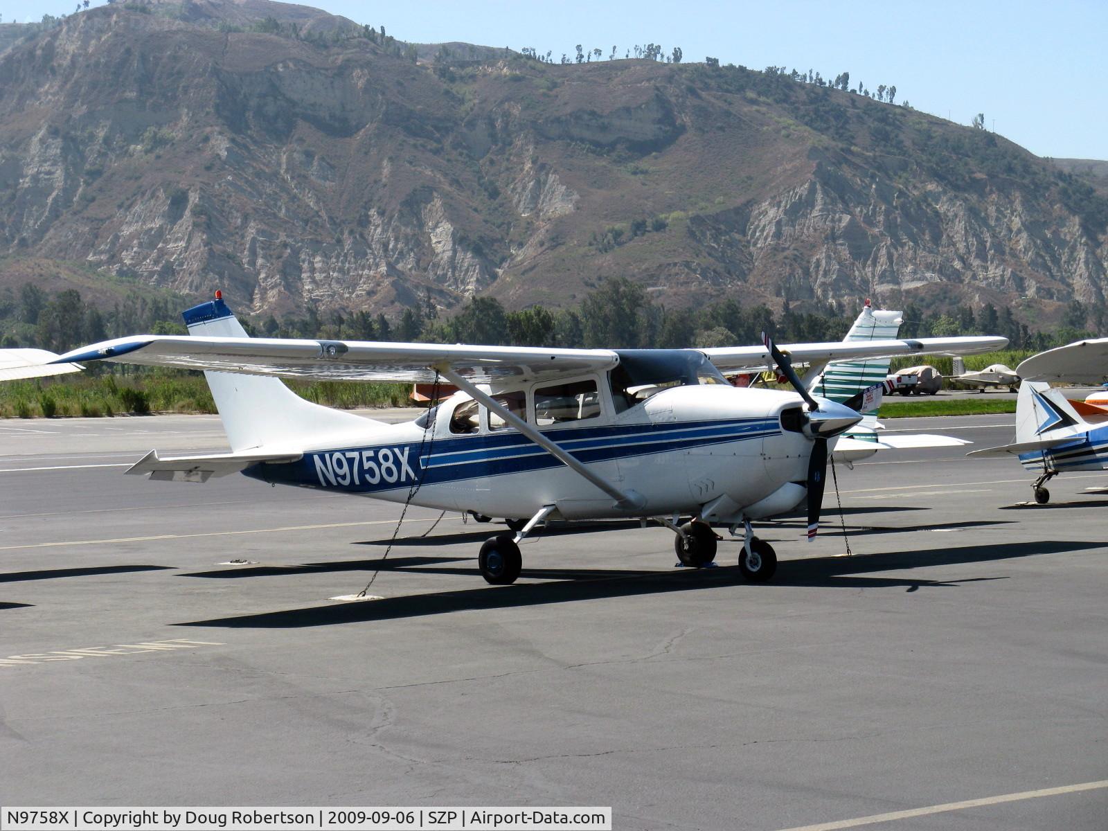 N9758X, 1962 Cessna 210B C/N 21058058, 1962 Cessna 210B, Continental IO-470-S 260 Hp, 3-blade prop mod, 210B model introduced wrap-around rear windows