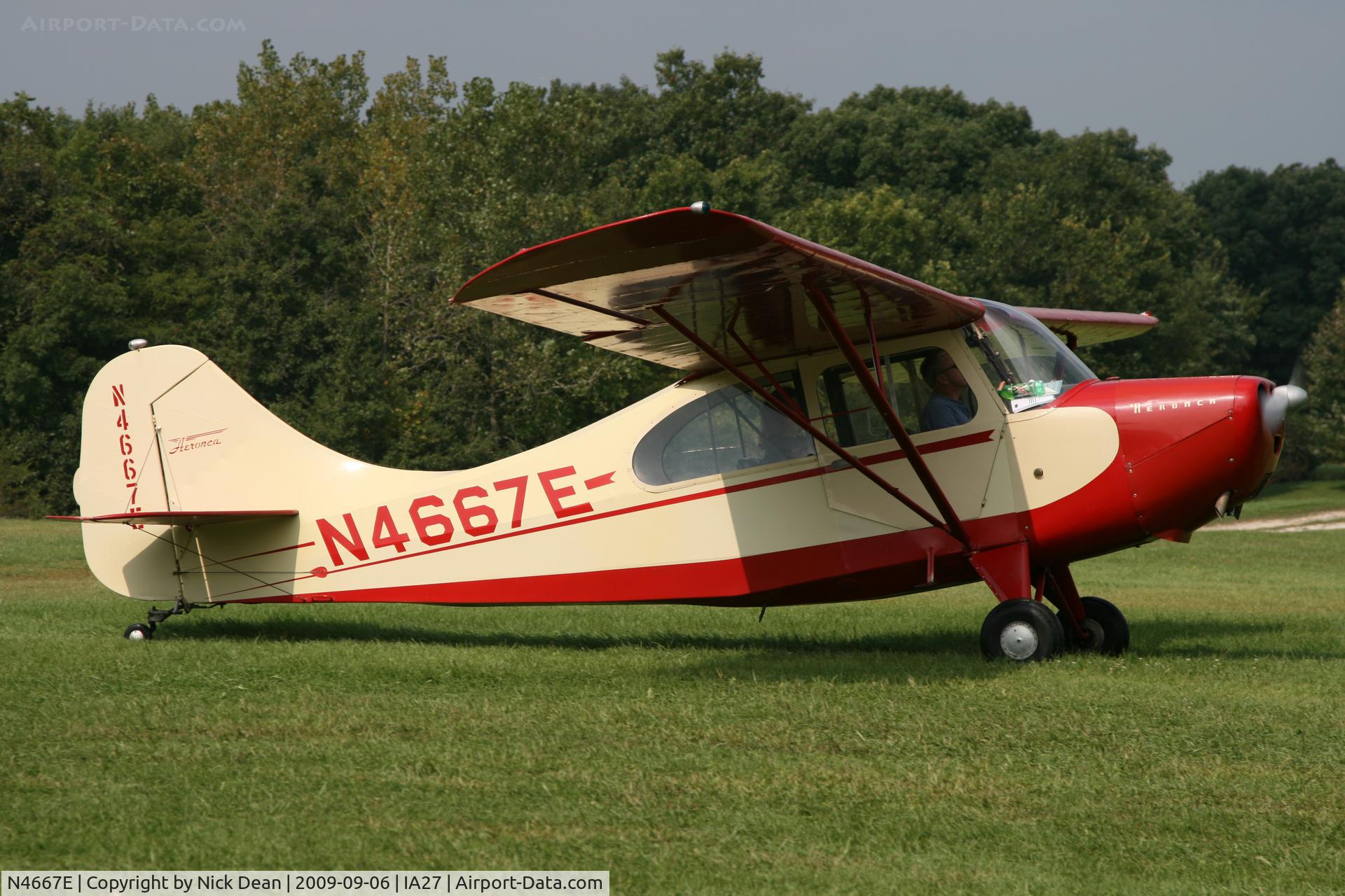 N4667E, 1950 Aeronca 7EC Traveler C/N 7EC-15, IA27