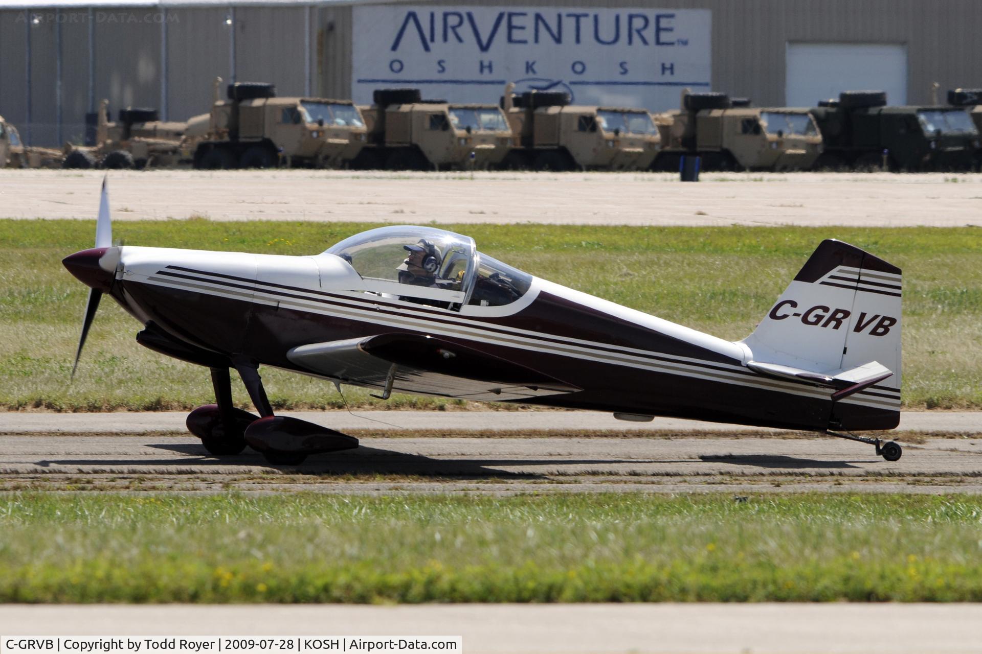 C-GRVB, 1999 Vans RV-6 C/N 21189, Taxi to parking