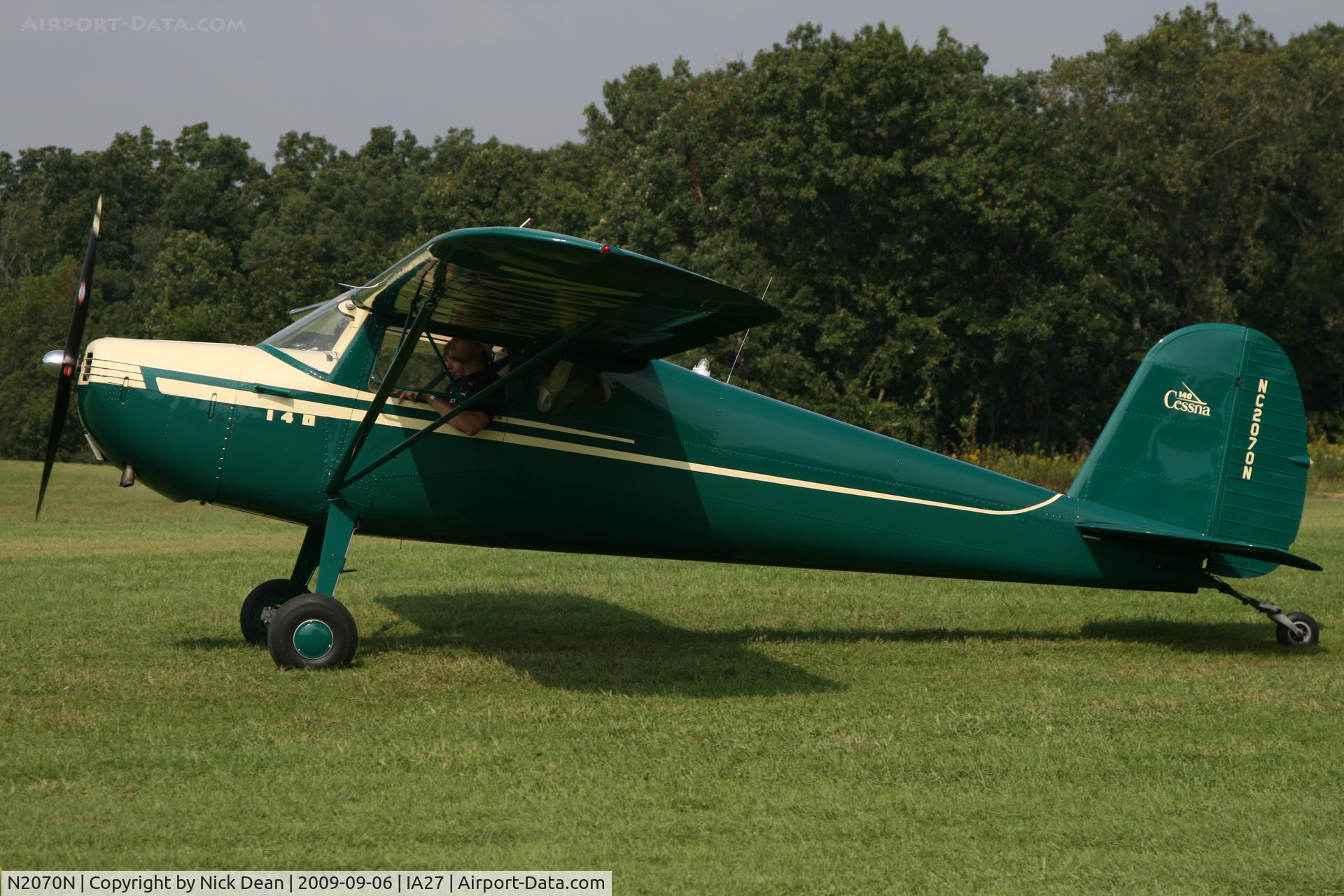 N2070N, 1947 Cessna 140 C/N 12306, IA27