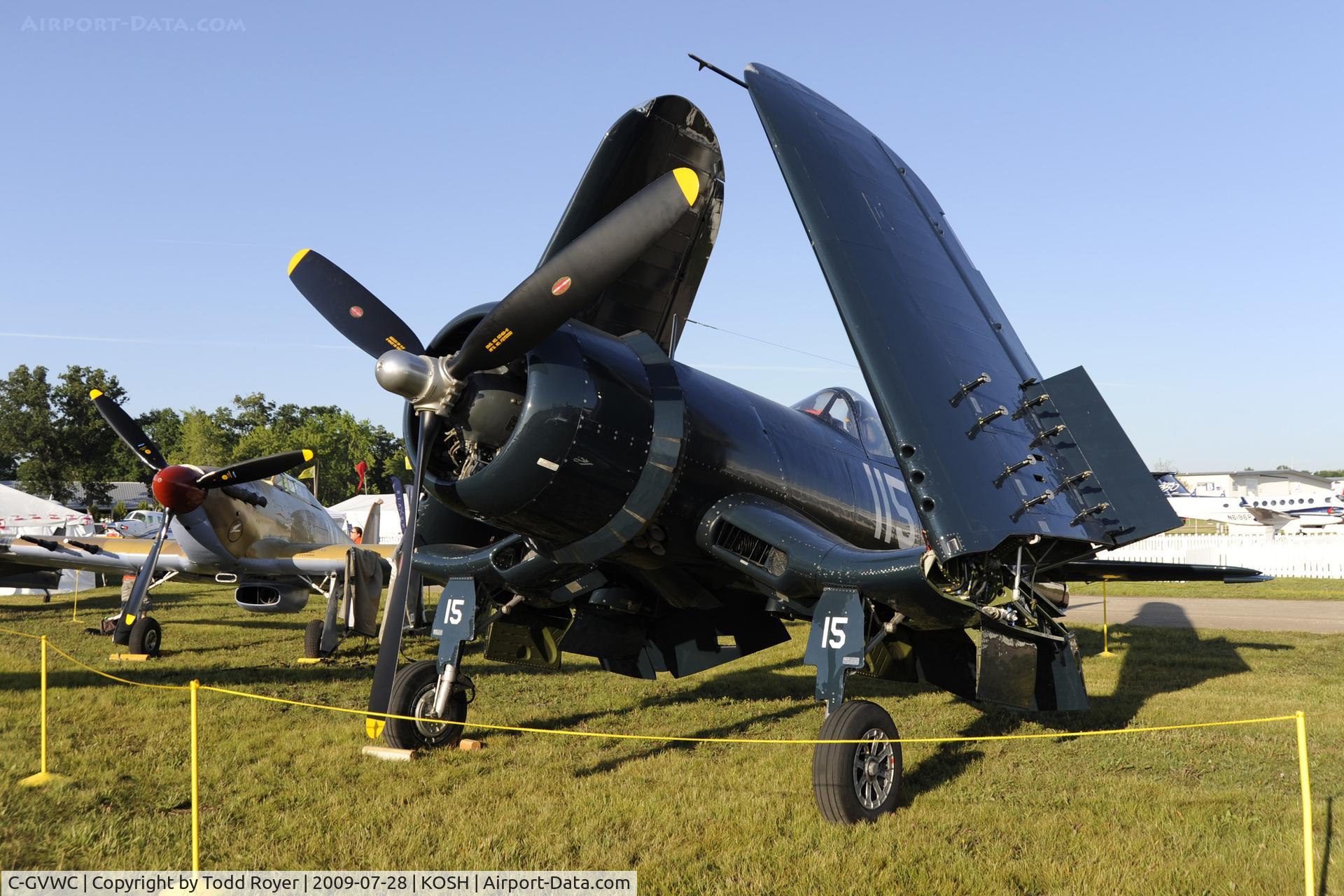 C-GVWC, 1945 Goodyear FG-1D Corsair C/N 3367, Oshkosh EAA Fly-in 2009