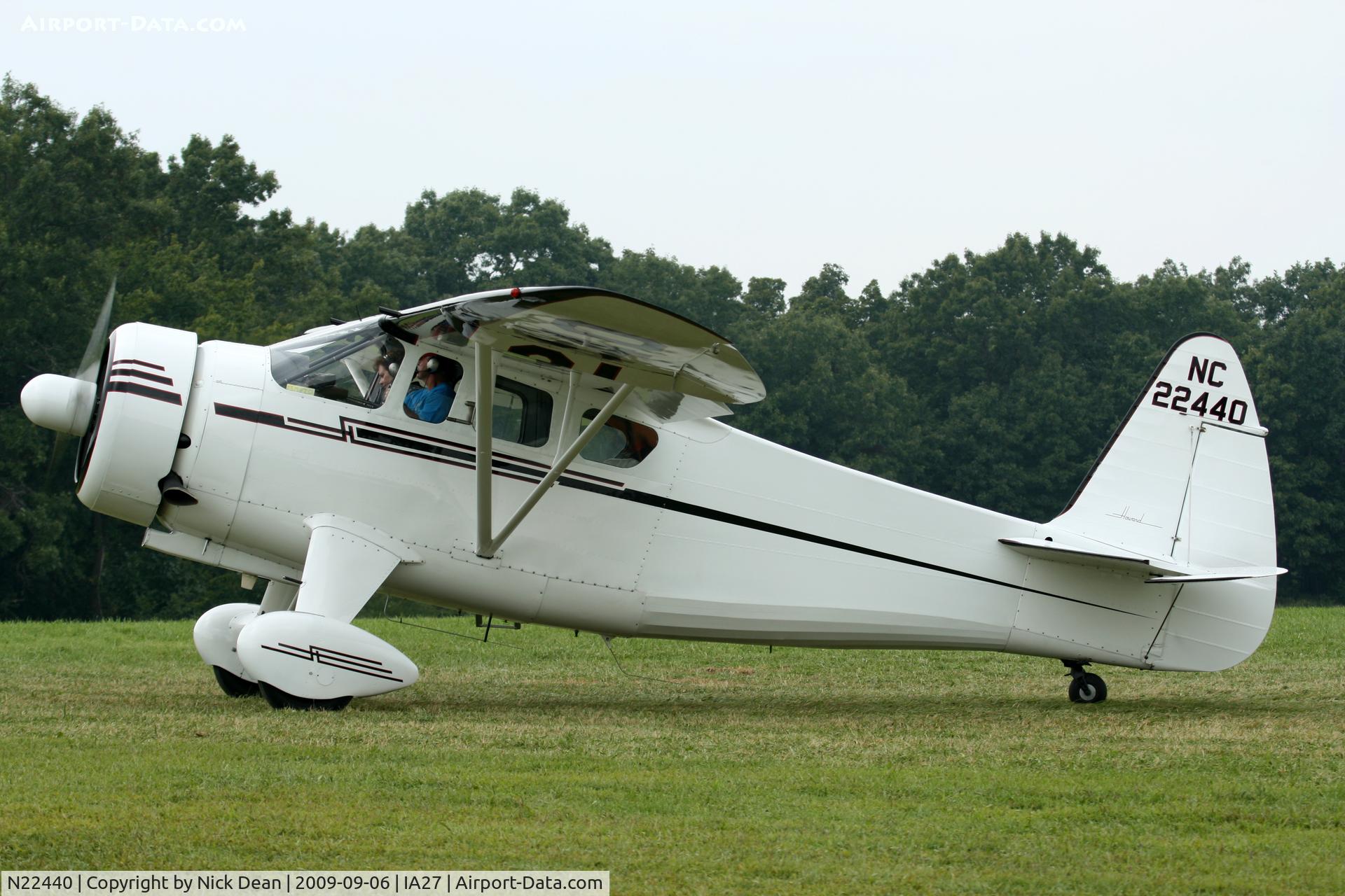 N22440, 1941 Howard Aircraft DGA-15P C/N 539, IA27
