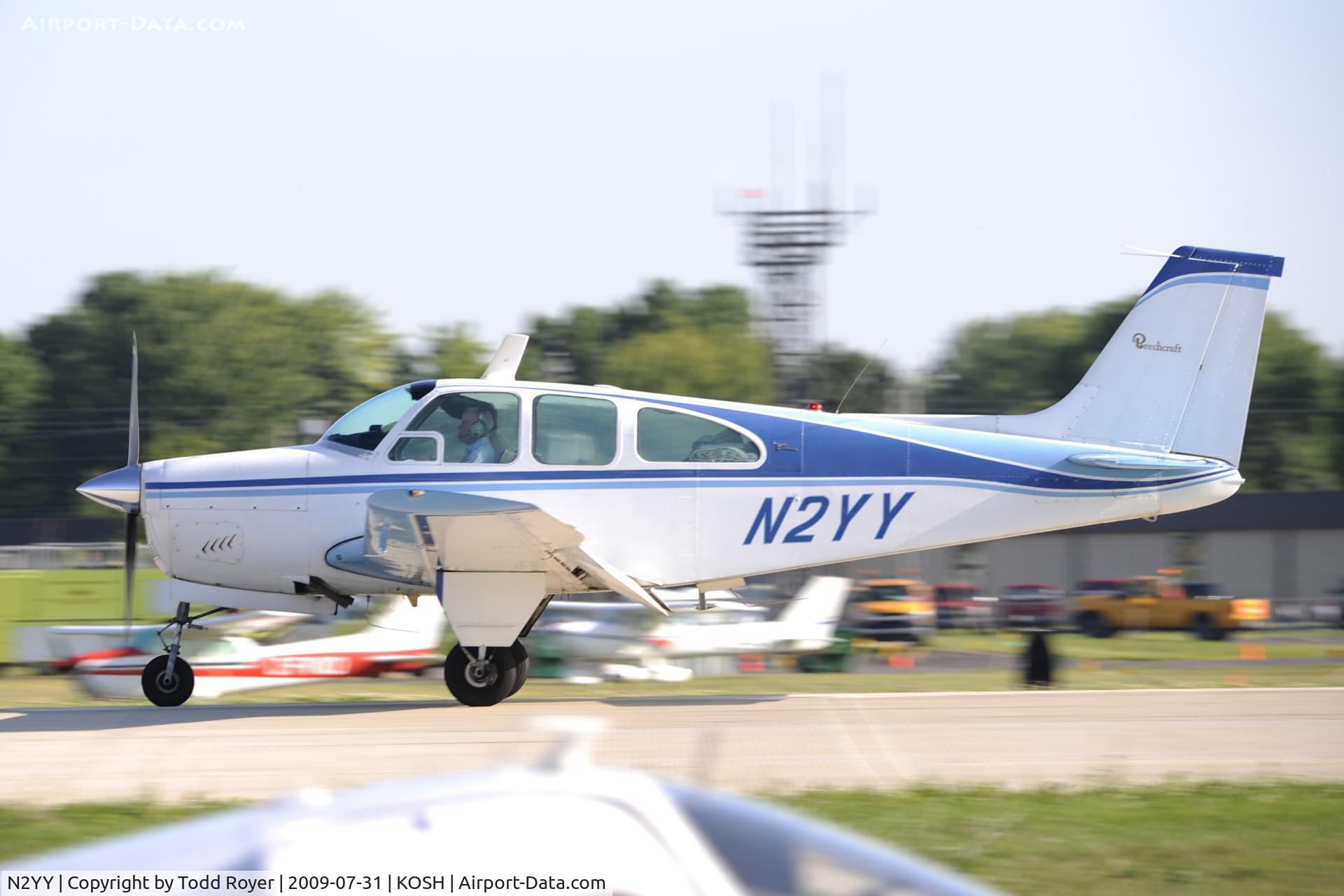 N2YY, 1965 Beech 35-C33 Debonair C/N CD-933, Landing 27 at OSH