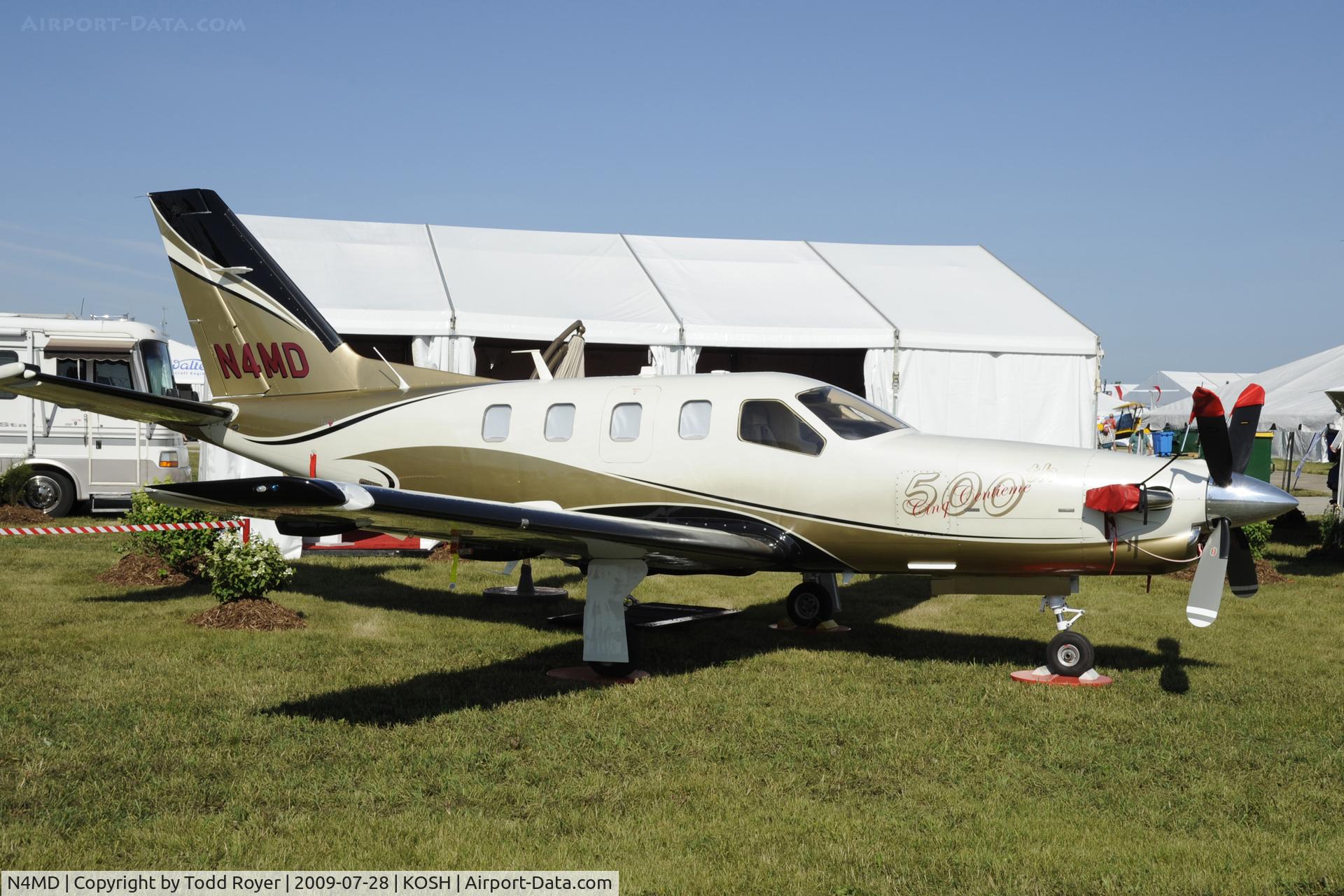 N4MD, 2009 Socata TBM-700 C/N 500, Oshkosh EAA Fly-in 2009