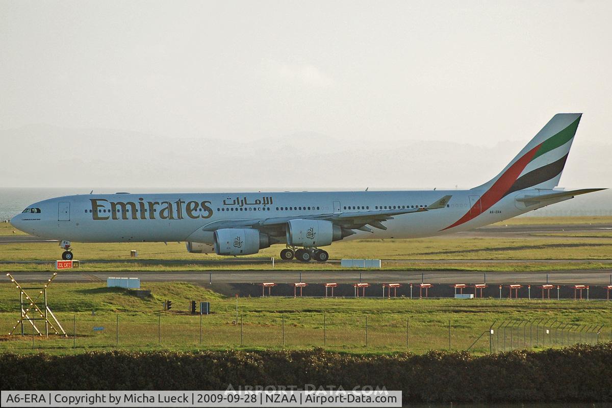A6-ERA, 2002 Airbus A340-541 C/N 457, At Auckland