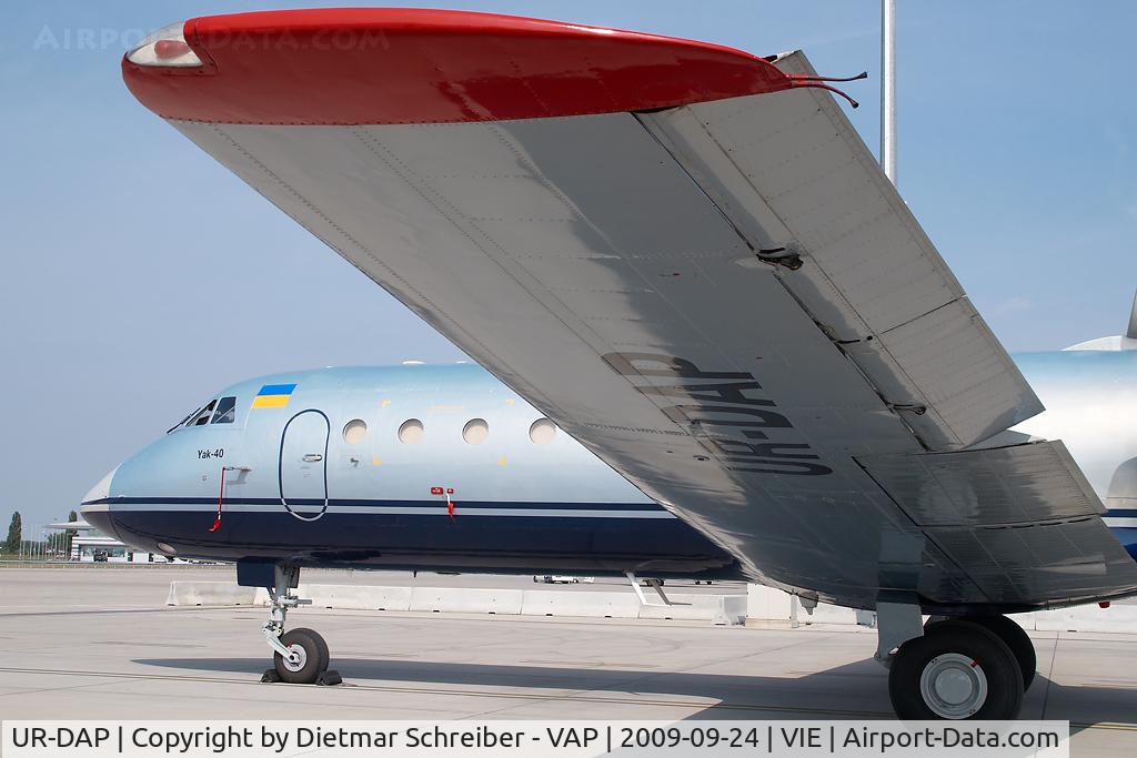 UR-DAP, 1975 Yakovlev Yak-40 C/N 9521241, Aerocharter Yakovlev 40