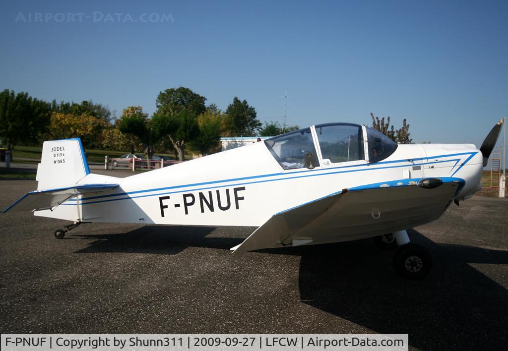 F-PNUF, Jodel D-119A C/N 983, Taken sun before to enter in the hangar...